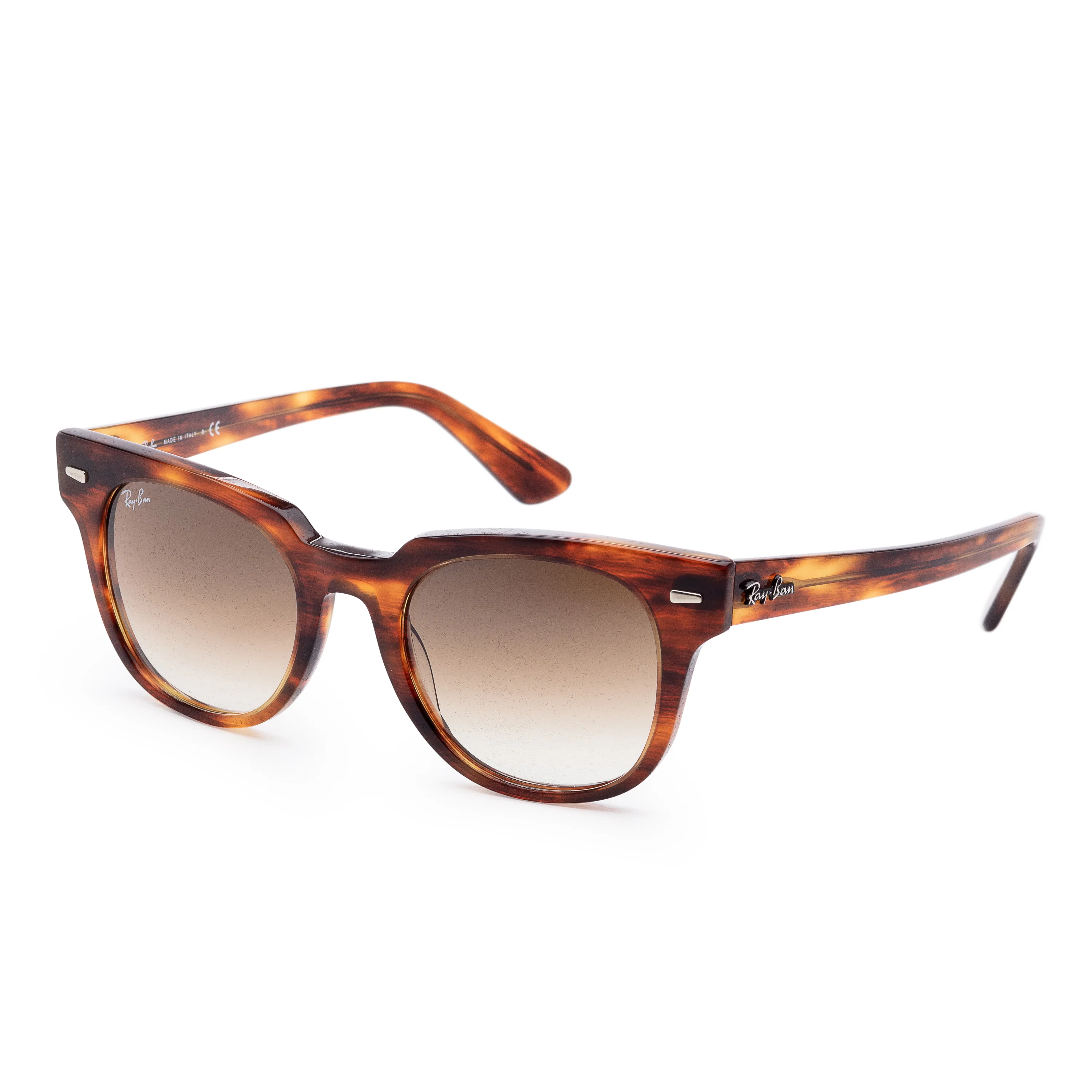Meteor Classic Stripped Havana Frame, Blue Polar Mirror Gold Lens | Dial