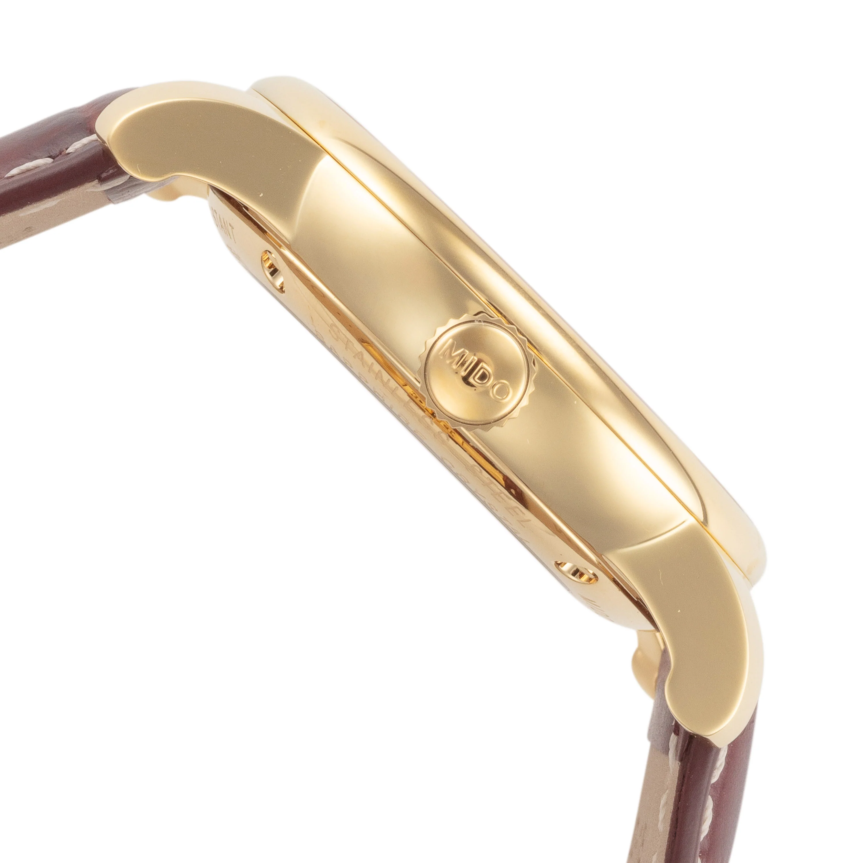 Mido 38mm / Brown / White | White Dial - Image 2