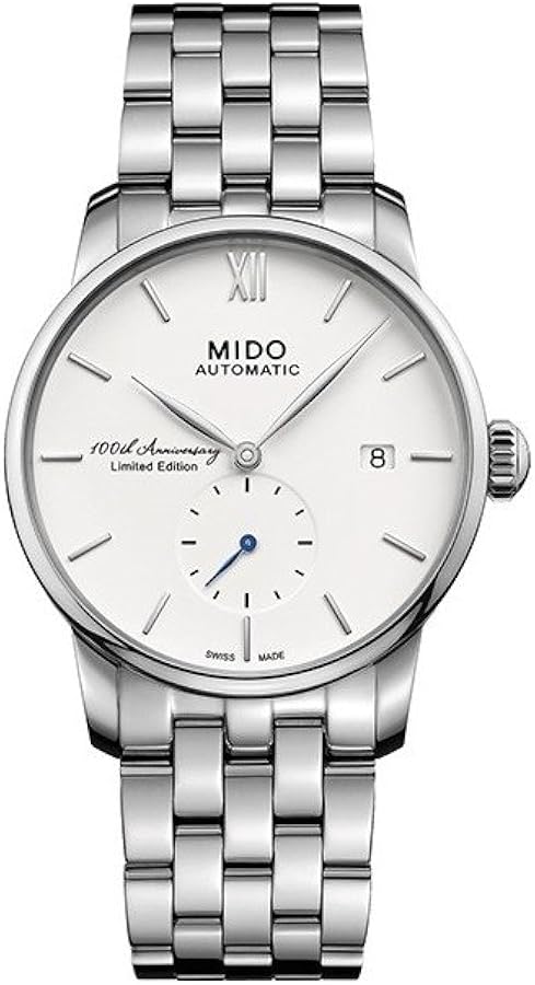 Mido 38mm / Silver / White | White Dial
