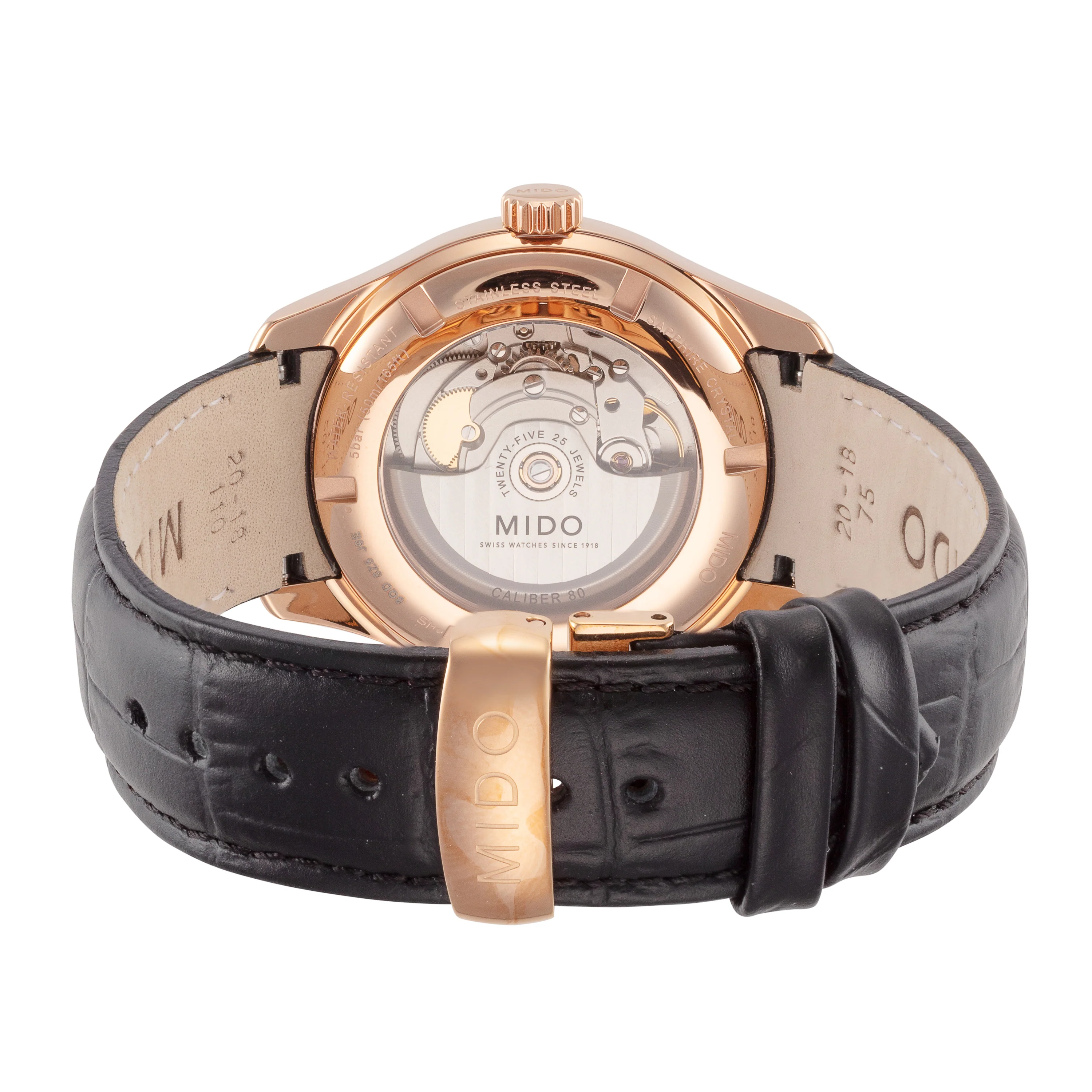 Mido 40mm / Black / Silver Silver Dial - Image 3