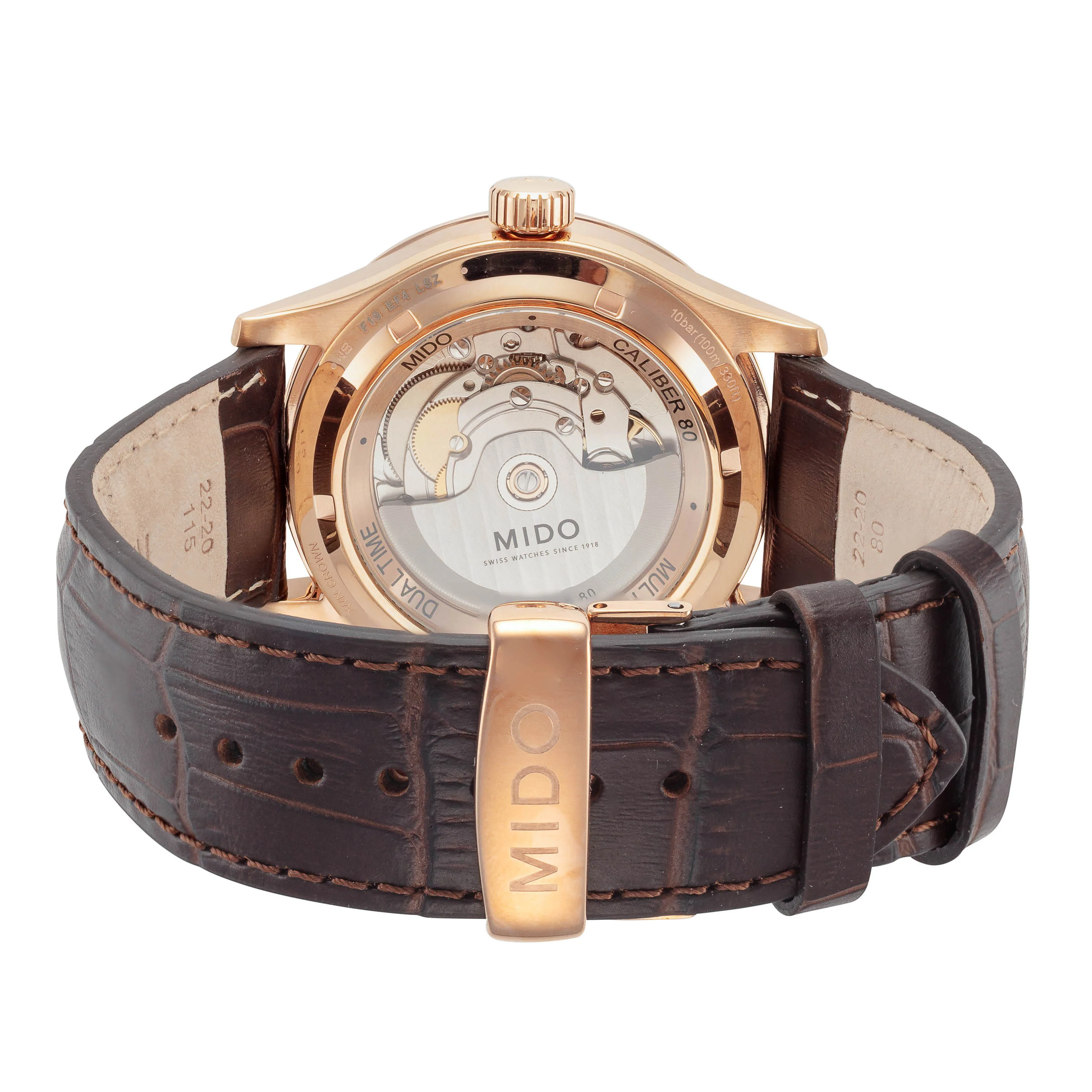 Mido 42mm / Brown / Black | Black Dial - Image 3