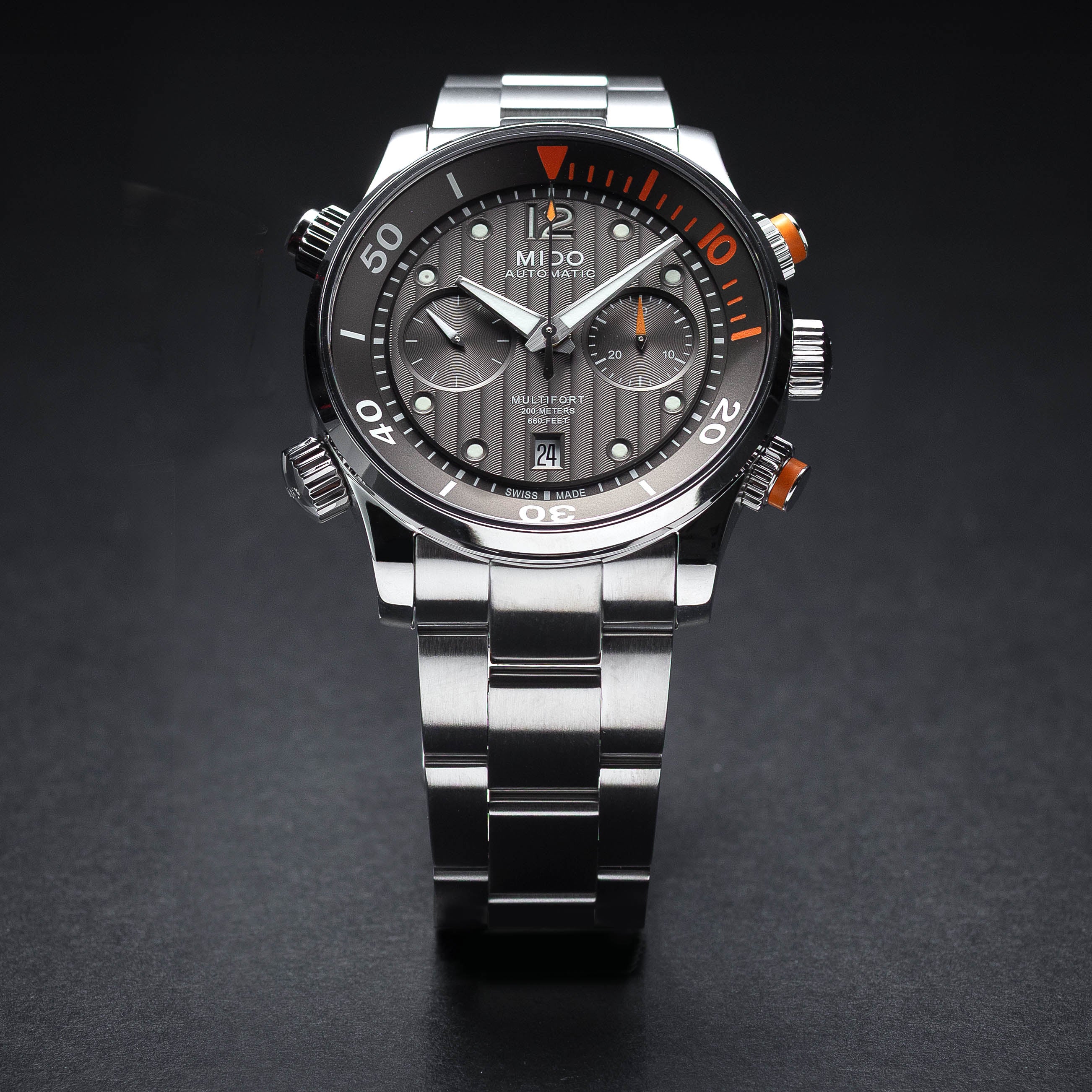 Mido 44mm / Silver / Anthracite | Anthracite Dial - Image 2