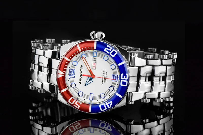 Millipede NH36 43mm White lume glow green dial | White Lume Dial Dial - Image 2