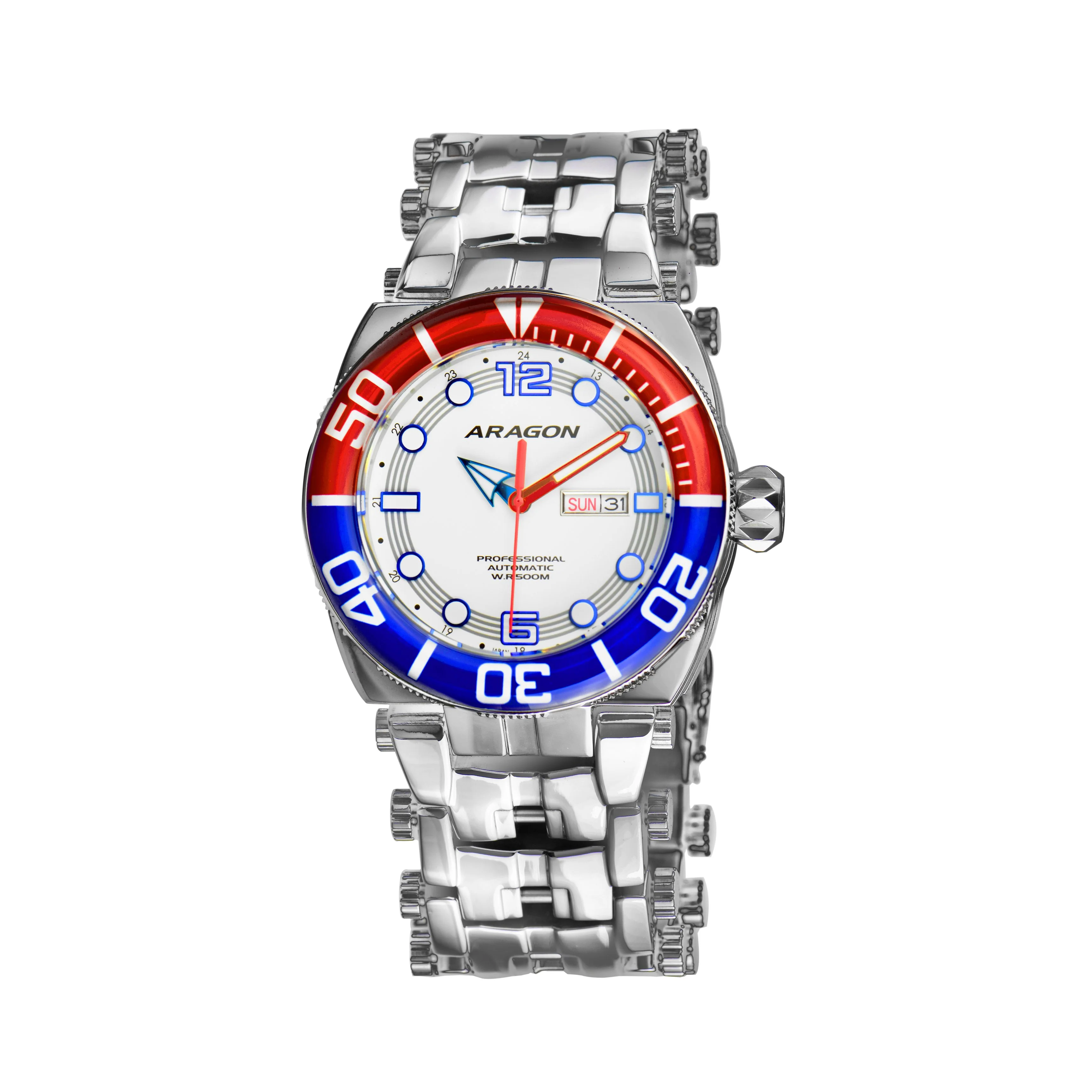 Millipede NH36 43mm White lume glow green dial | White Lume Dial Dial - Image 3