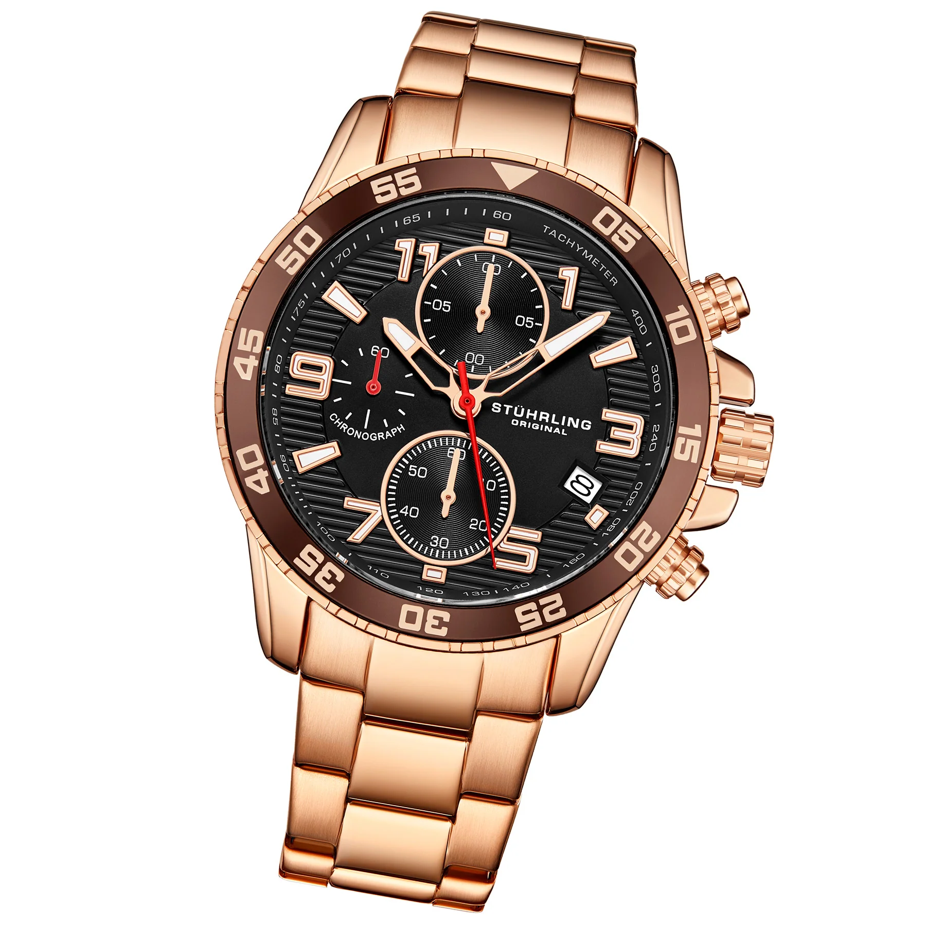 Monaco Rose Gold/Stainless Steel | Black Dial - Image 2