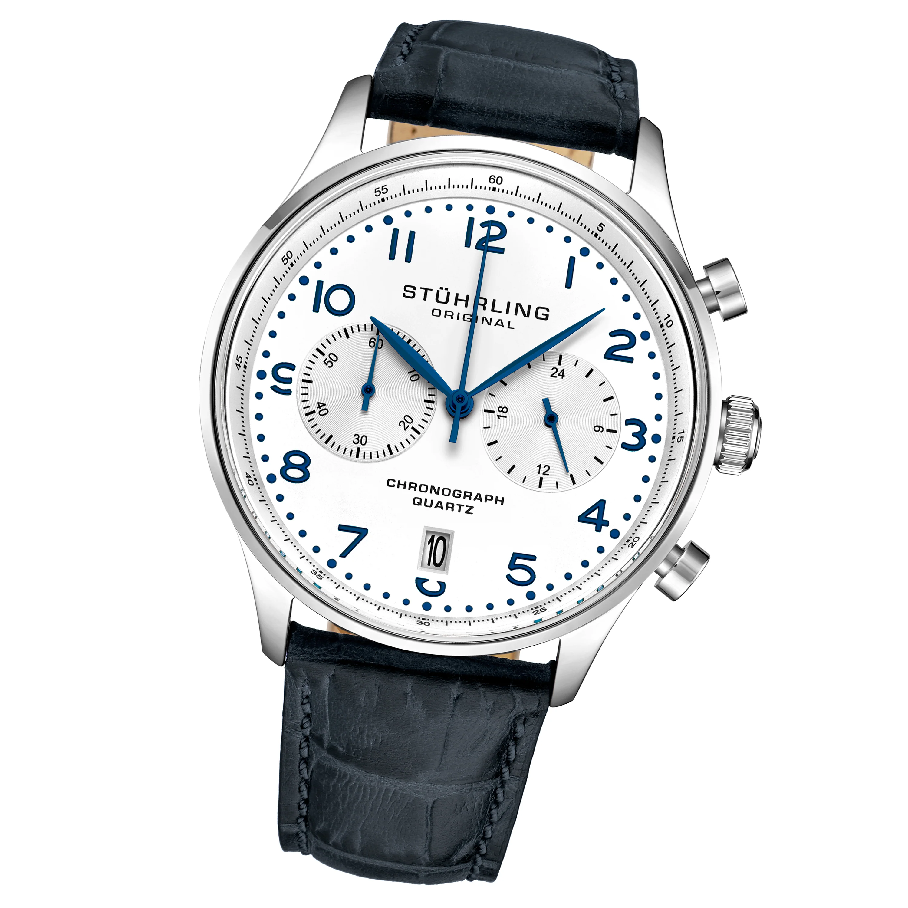 Monaco 4012 Blue/Leather | White Dial - Image 2