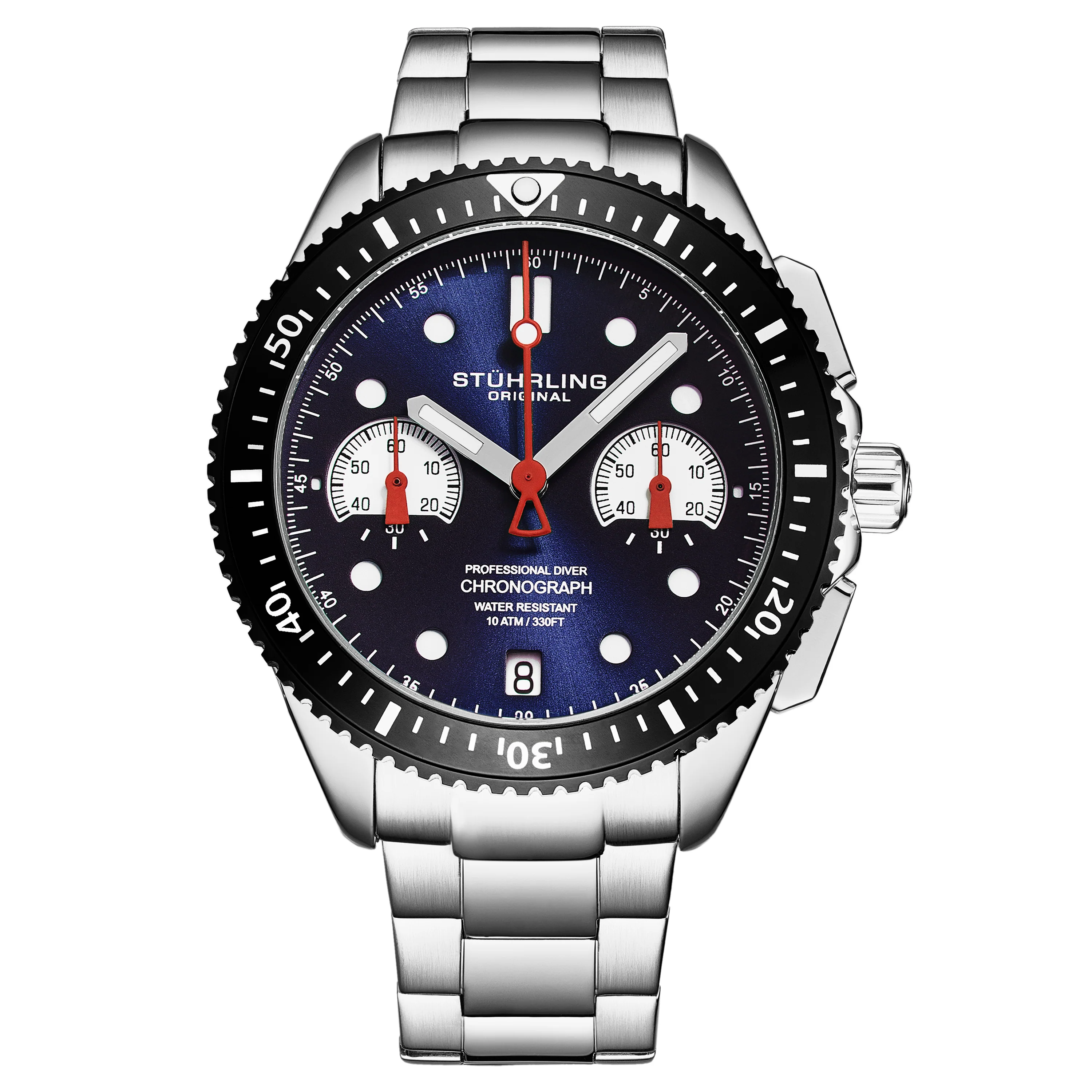 Monaco-4016.1 Silver/Stainless Steel | Blue Dial