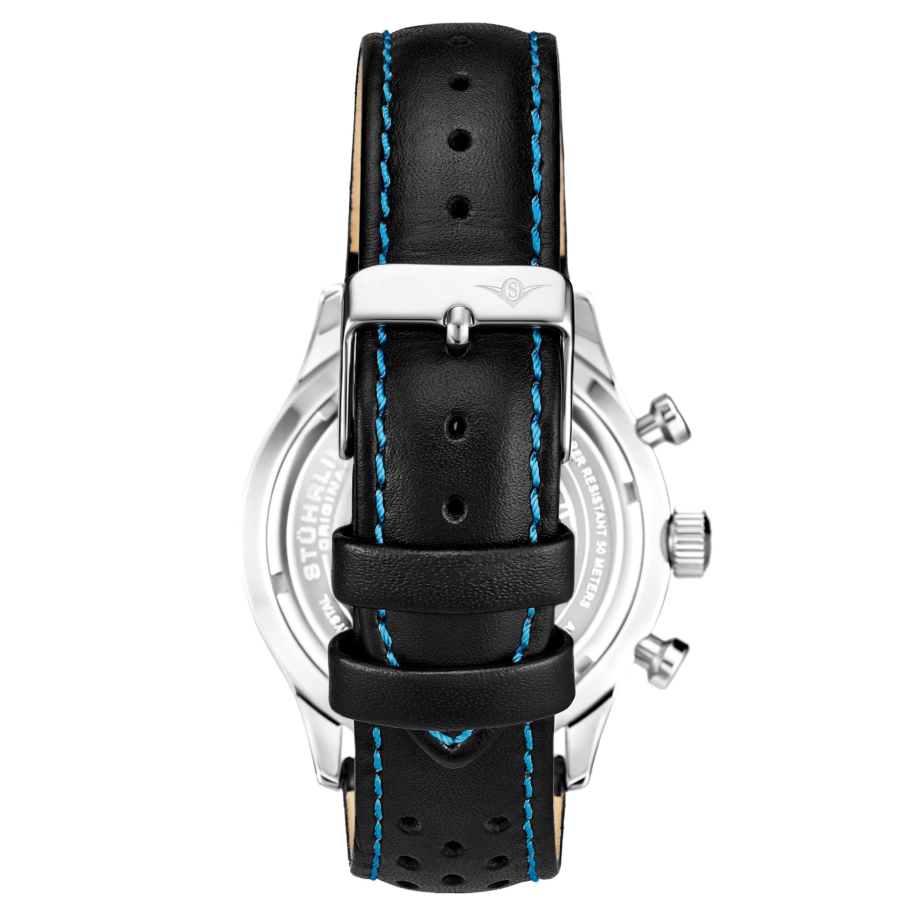 Monaco Black/Leather/Silver Dial/Silver Case | Silver Dial - Image 3