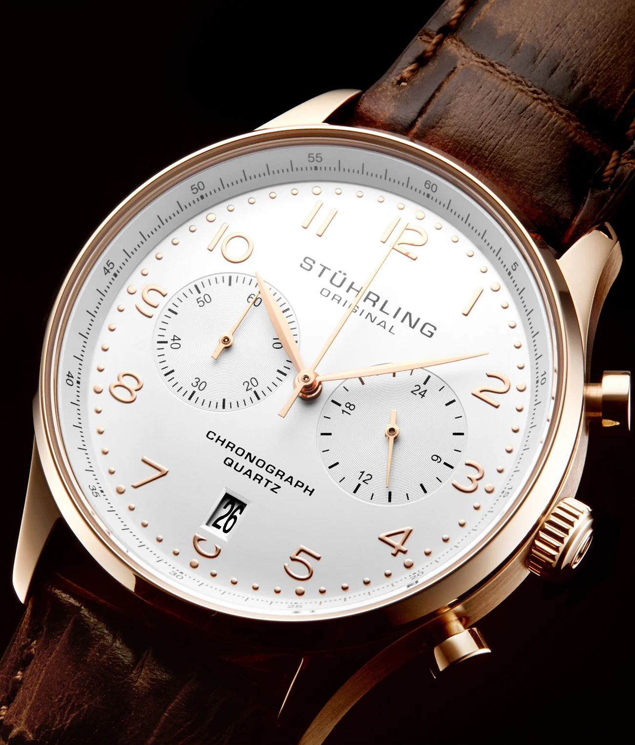 Monaco Chronograph Rose/Brown | White Dial - Image 2