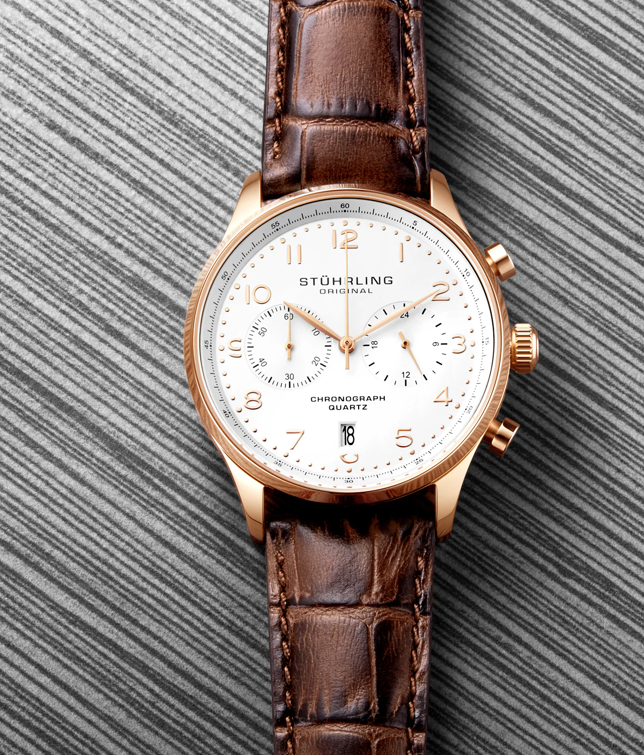 Monaco Chronograph Rose/Brown | White Dial - Image 3