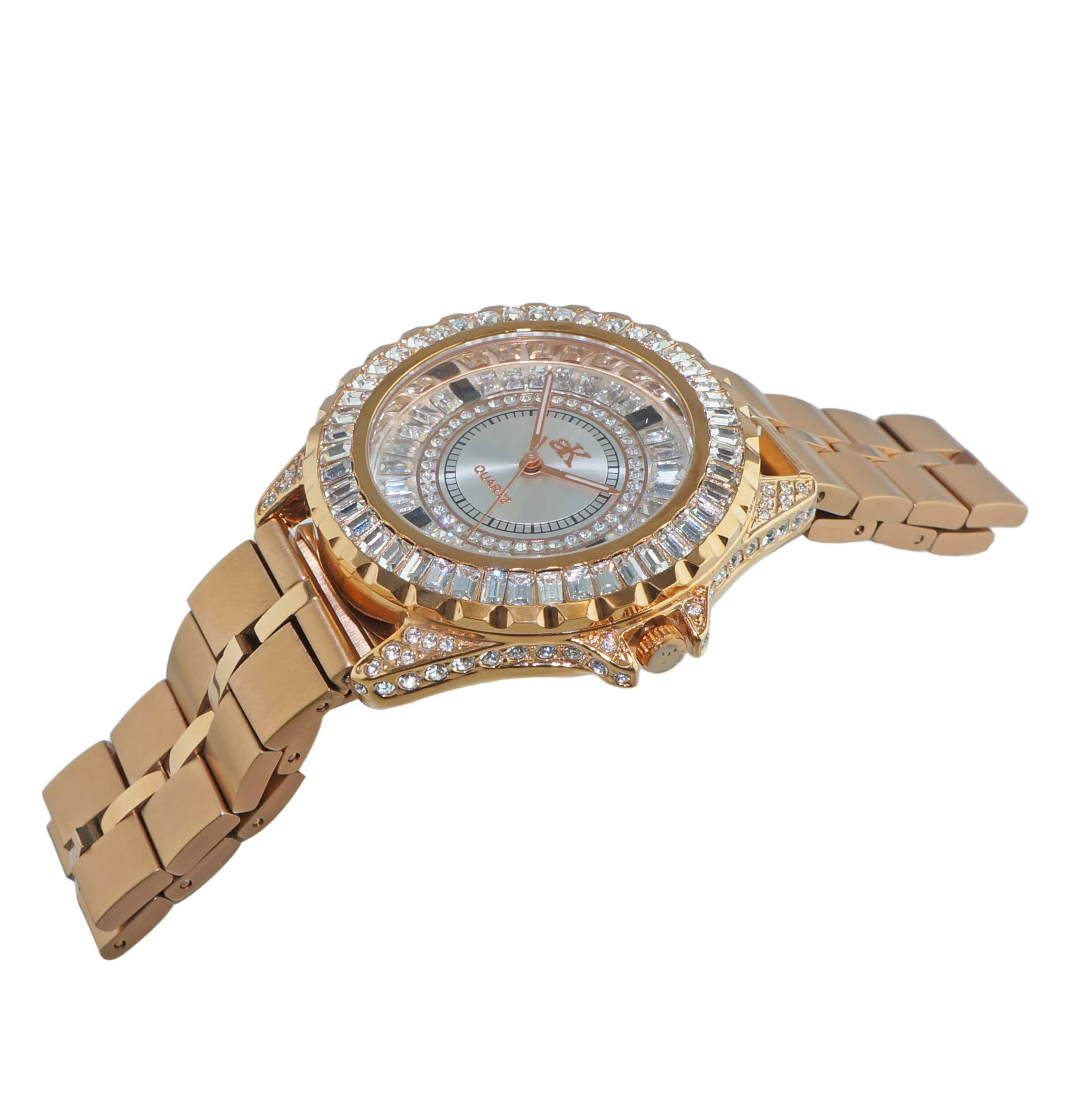 MONDO G-3 COLLECTION ROSETONE/ STEEL BAND | Silver Dial - Image 2