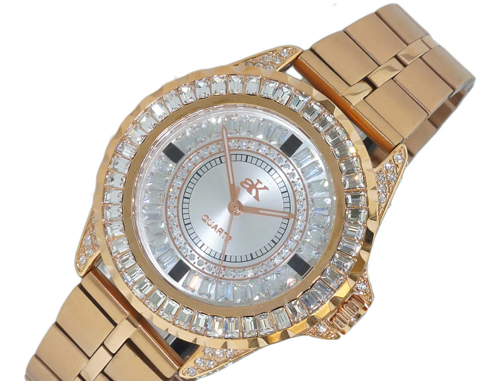 MONDO G-3 COLLECTION ROSETONE/ STEEL BAND | Silver Dial - Image 4