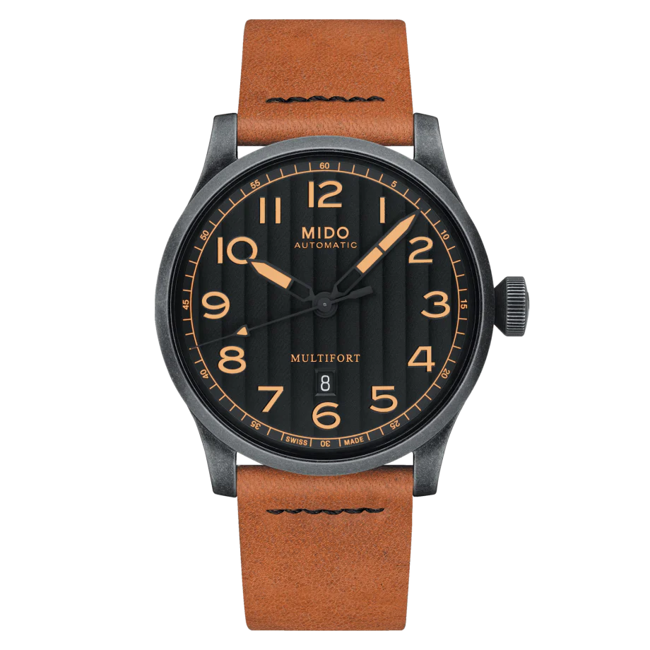 Multifort Leather | Black Dial