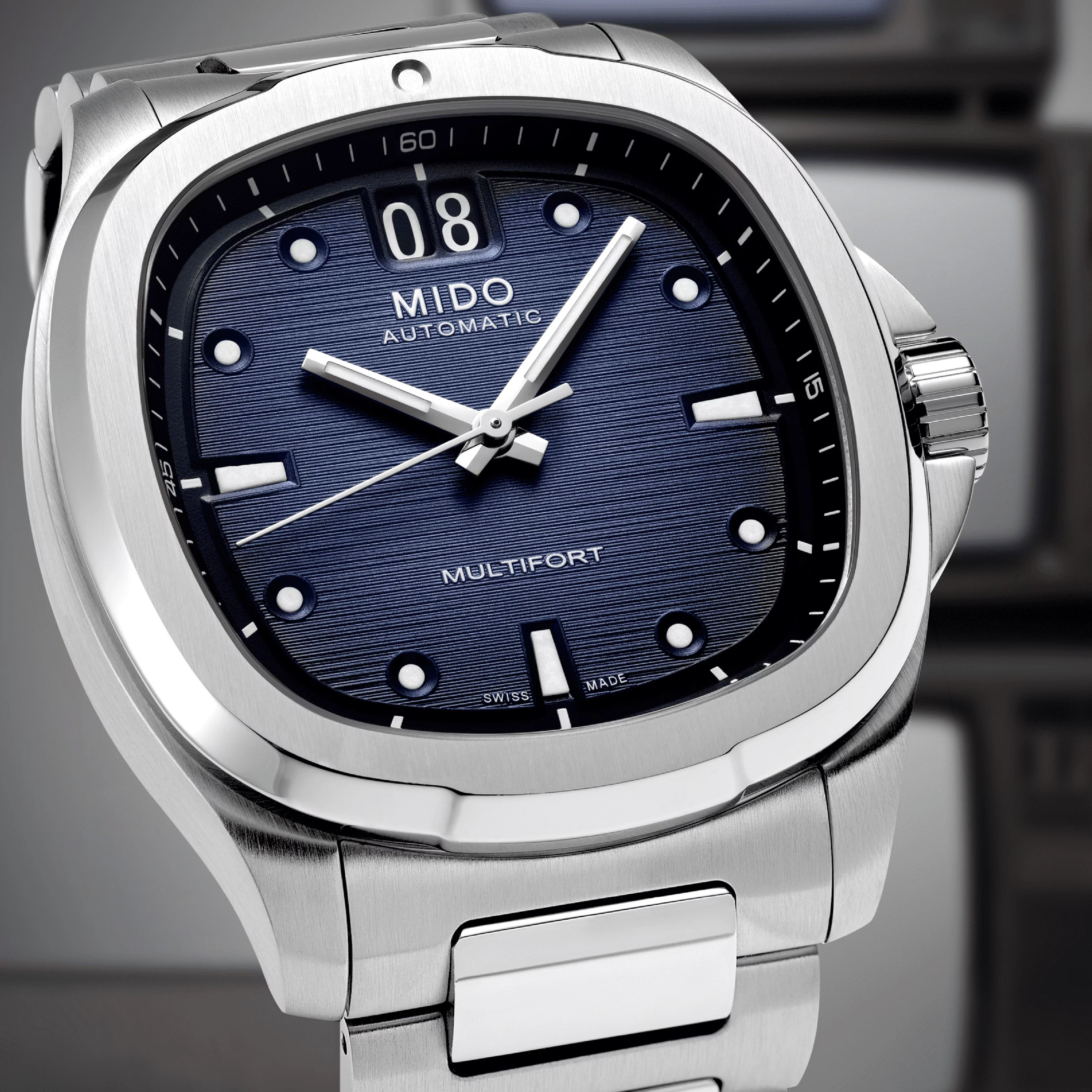 Multifort TV Big Date Blue / Stainless Steel | Blue Dial - Image 4