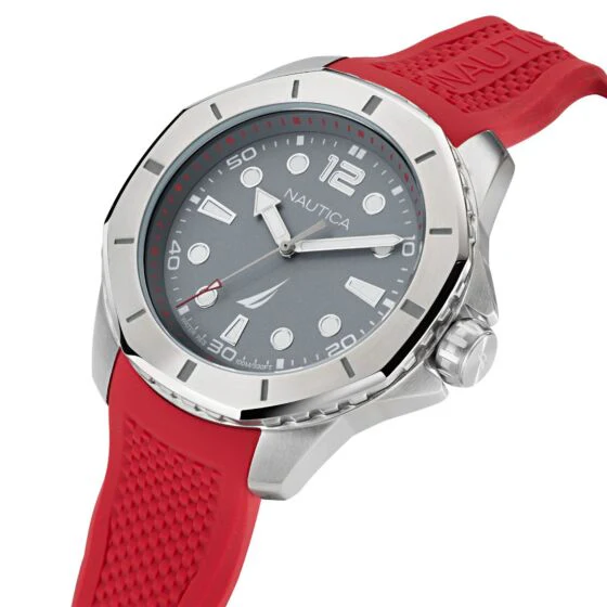 NAUTICA EVERYDAY Red / Stainless Steel | Gray Dial - Image 2