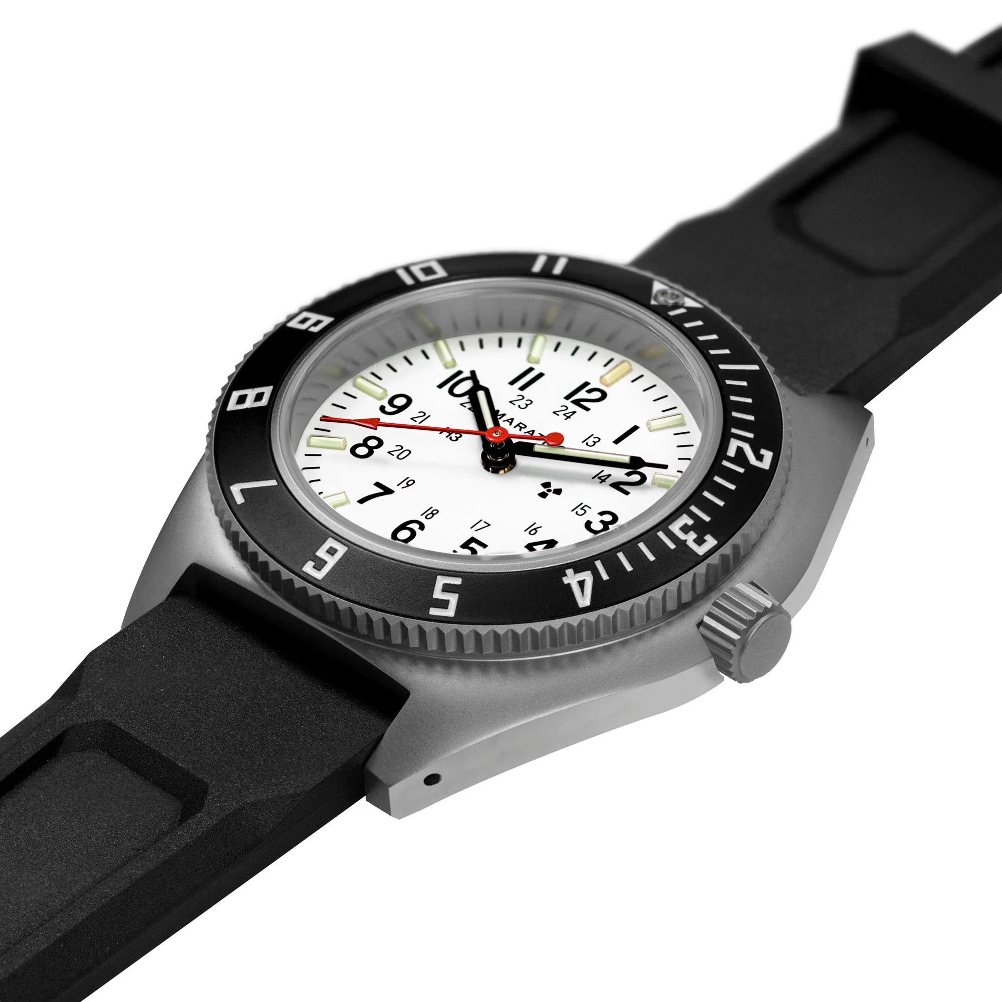 NAV, DATE,QUARTZ, SAPH, ARCTIC NGM, COL: SS/BKPS 3PC RUBBER Arctic SSNAV-D on Rubber | Arctic Dial - Image 3