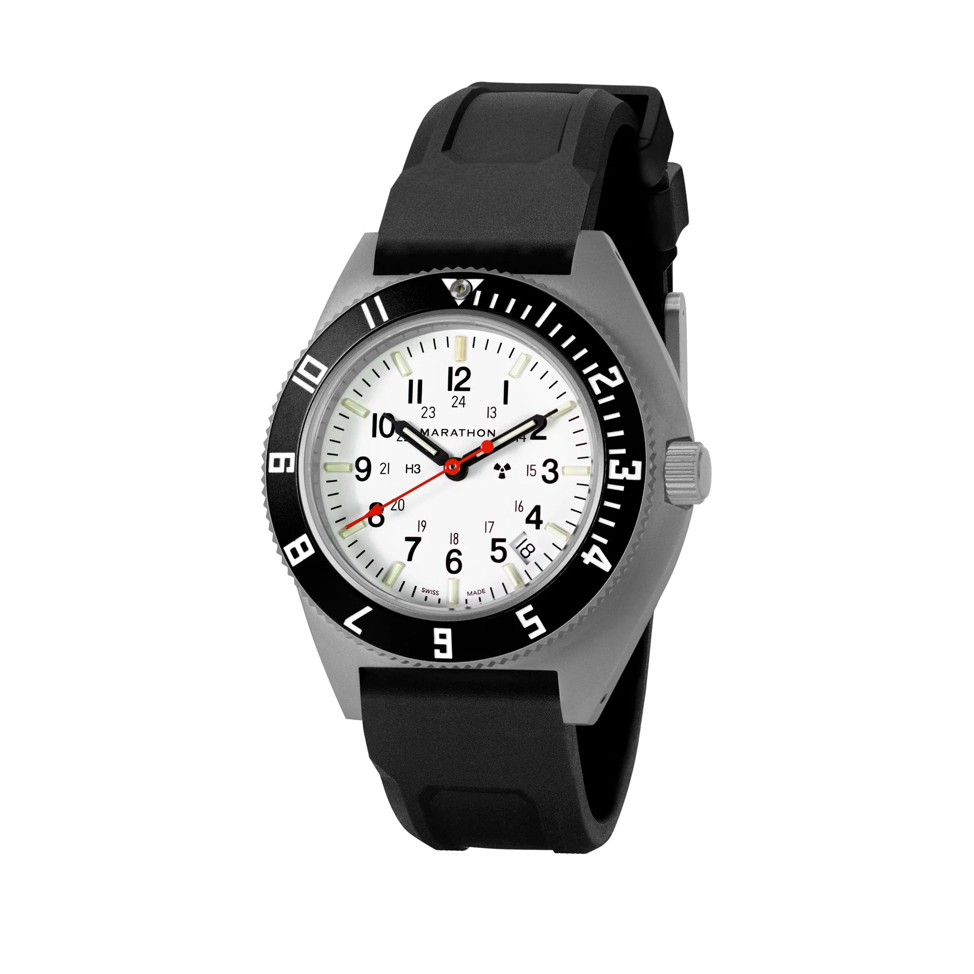 NAV, DATE,QUARTZ, SAPH, ARCTIC NGM, COL: SS/BKPS 3PC RUBBER Arctic SSNAV-D on Rubber | Arctic Dial - Image 5