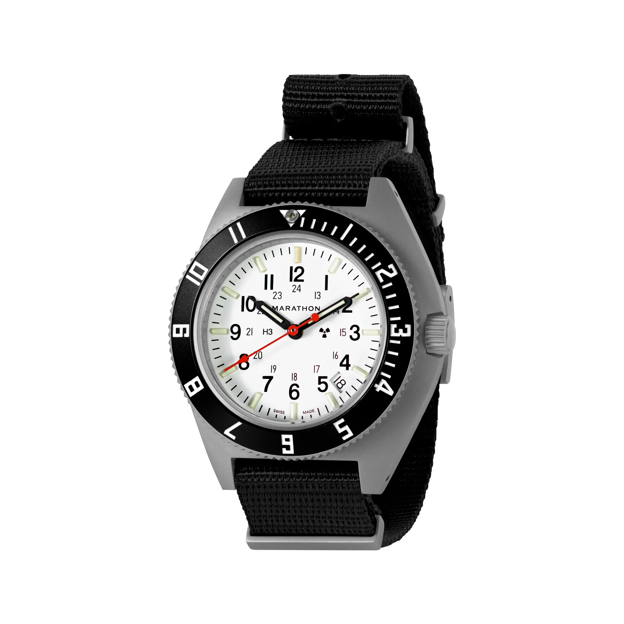 NAV, DATE, QUARTZ, SAPH, ARCTIC NGM, COL: SS/BKPS DS NYLON 11" Arctic SSNAV-D on DEFSTAN | Arctic Dial - Image 3