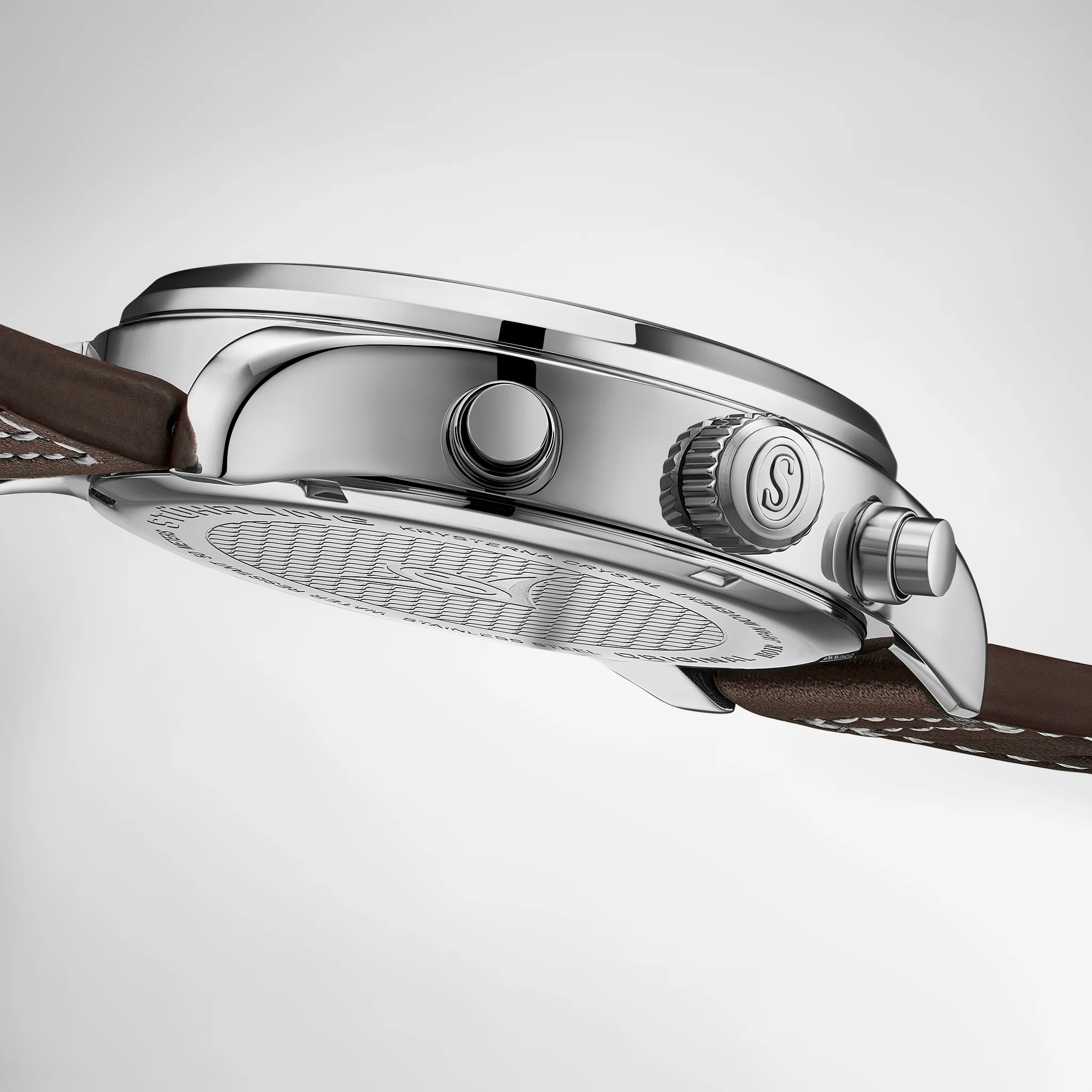 Navigator Chrono Forest Green Sunray Dial/Brown Leather Strap | Green Dial - Image 5