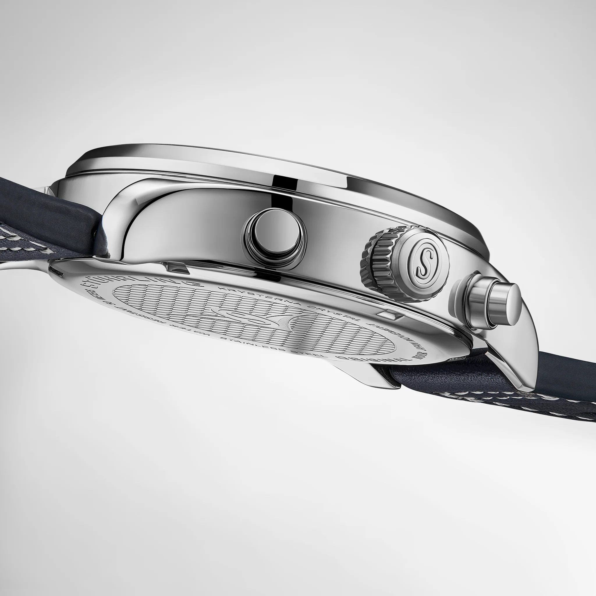 Navigator Chrono Navy Blue Sunray Dial/Blue Leather Strap | Blue Dial - Image 5