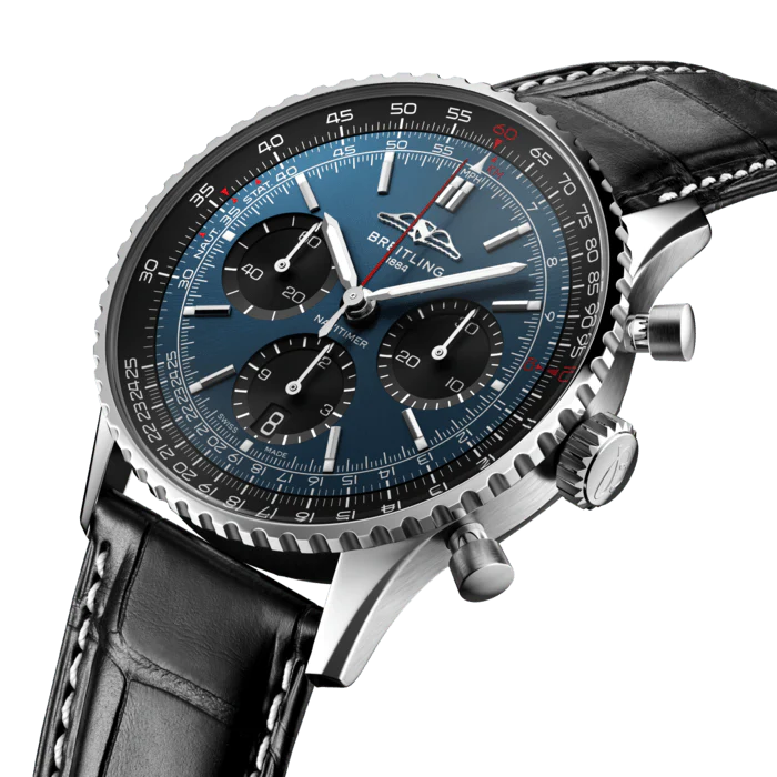 Navitimer B01 Chronograph 41 Black and Blue | Blue / Black Dial