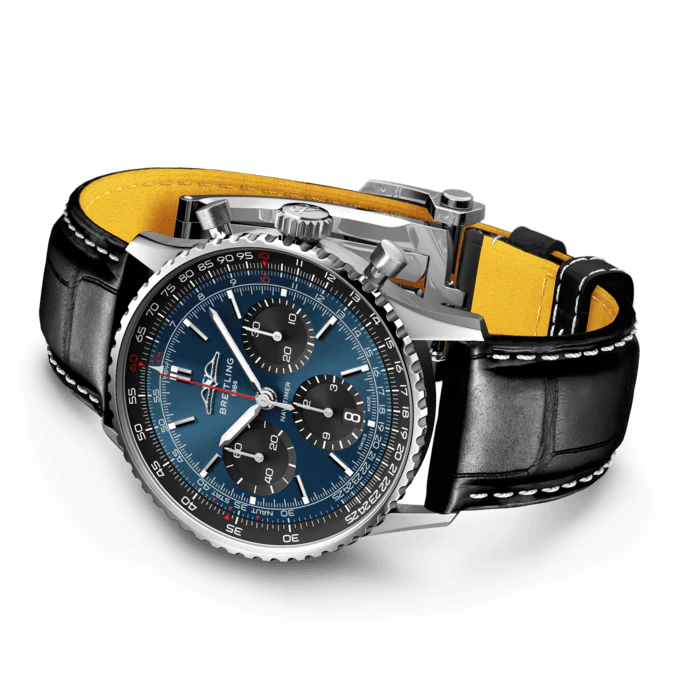 Navitimer B01 Chronograph 41 Black and Blue | Blue / Black Dial - Image 2