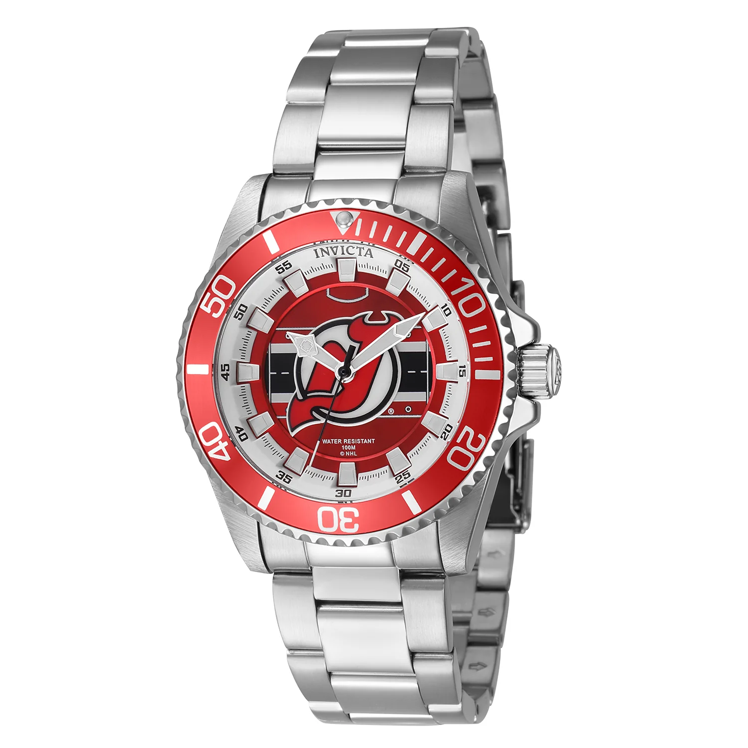 NHL New Jersey Devils NHL New Jersey Devils | Black and White Dial