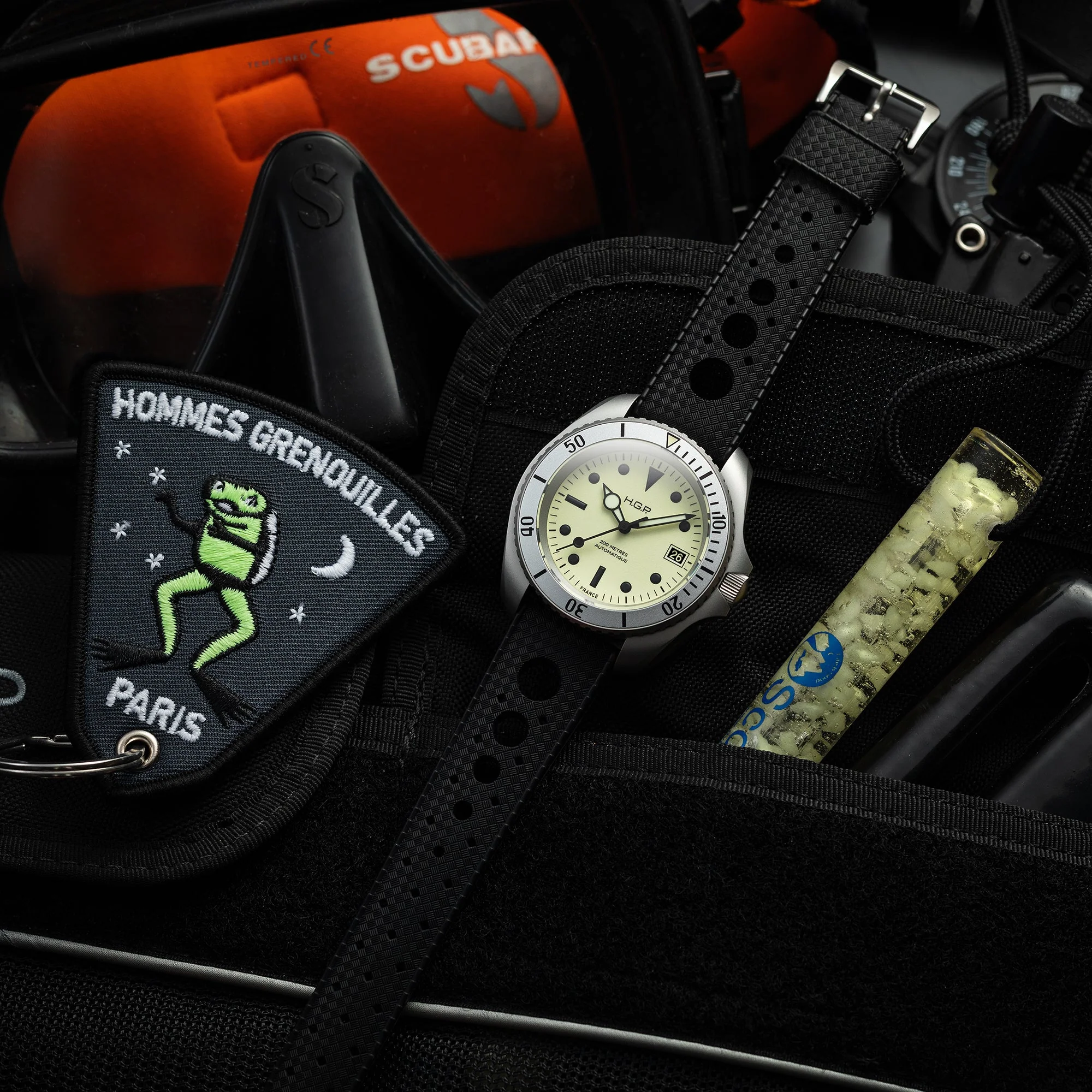 Night Diver 200M Automatic Full-Lume Diving Watch | Yellow Dial - Image 3
