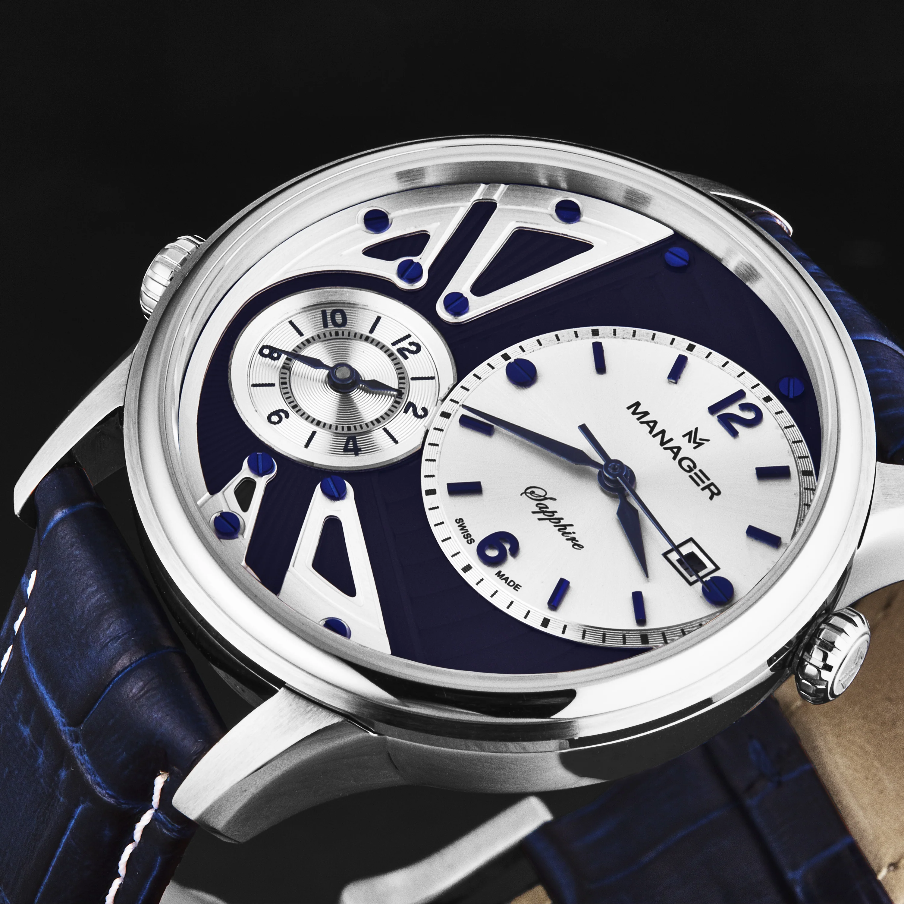 Nomad MAN-TR-01-SL / Blue | Silver Dial - Image 2