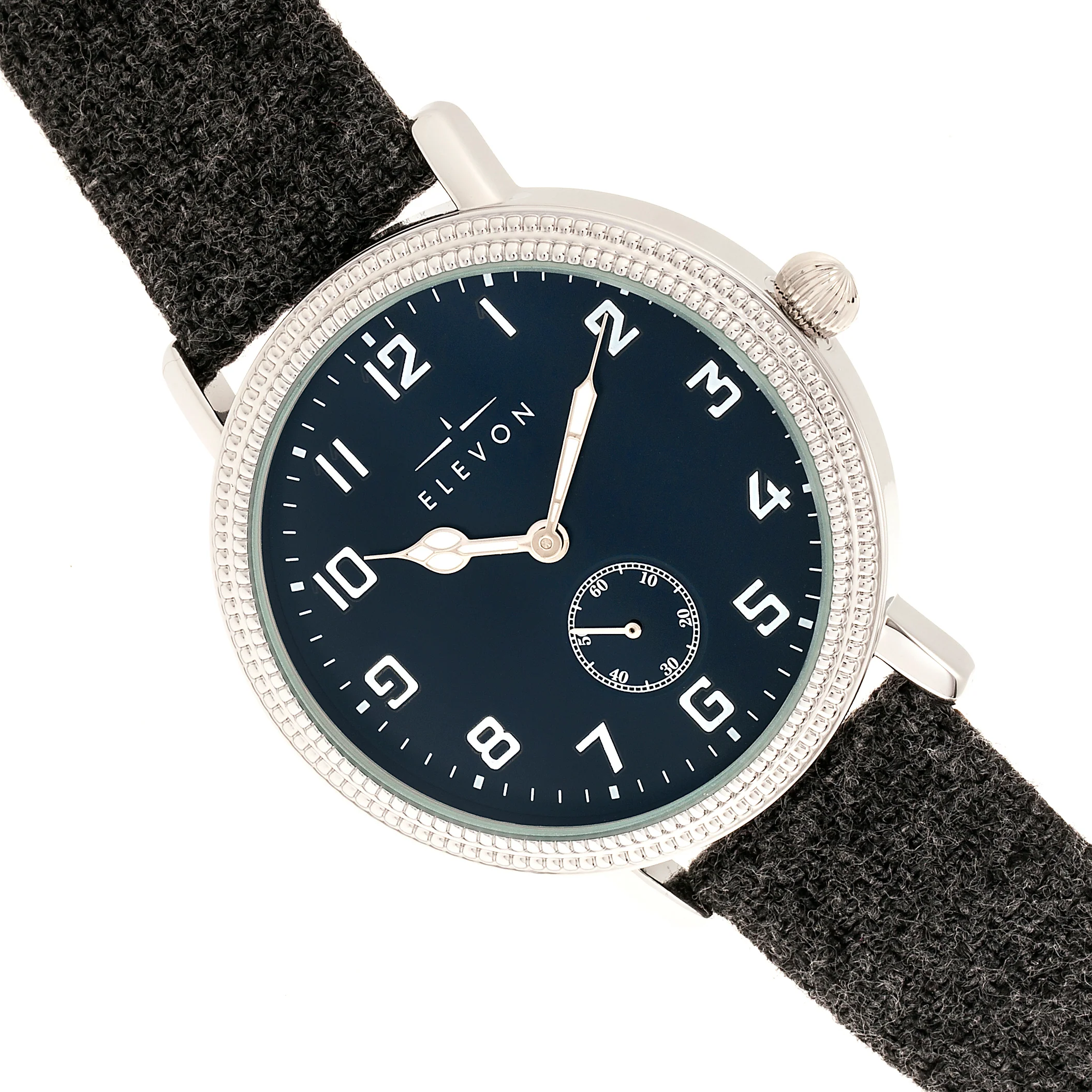 Northrop Wool-Overlaid Leather-Band Watch - Charcoal/Navy | Navy Dial - Image 2