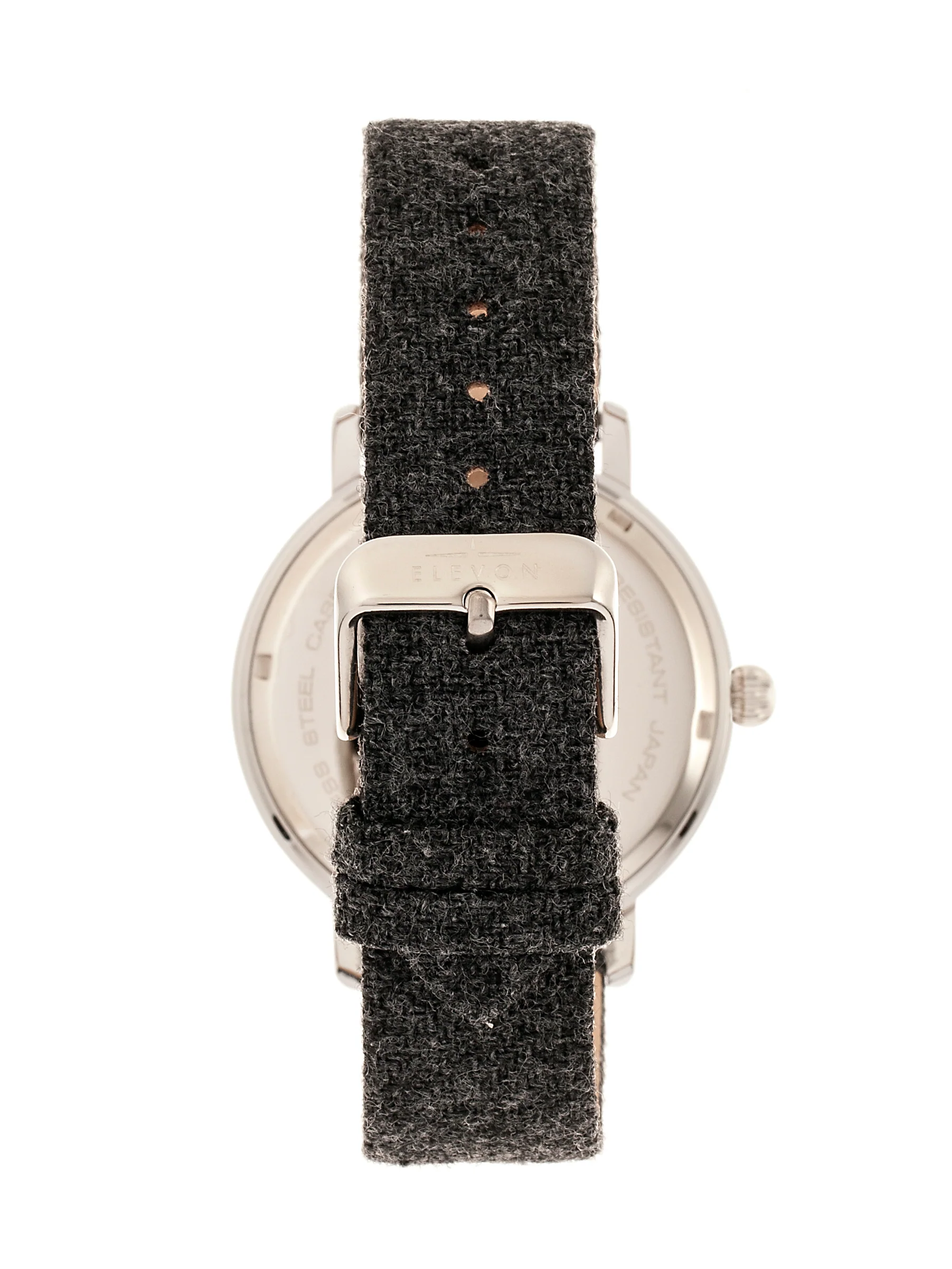 Northrop Wool-Overlaid Leather-Band Watch - Charcoal/Navy | Navy Dial - Image 3
