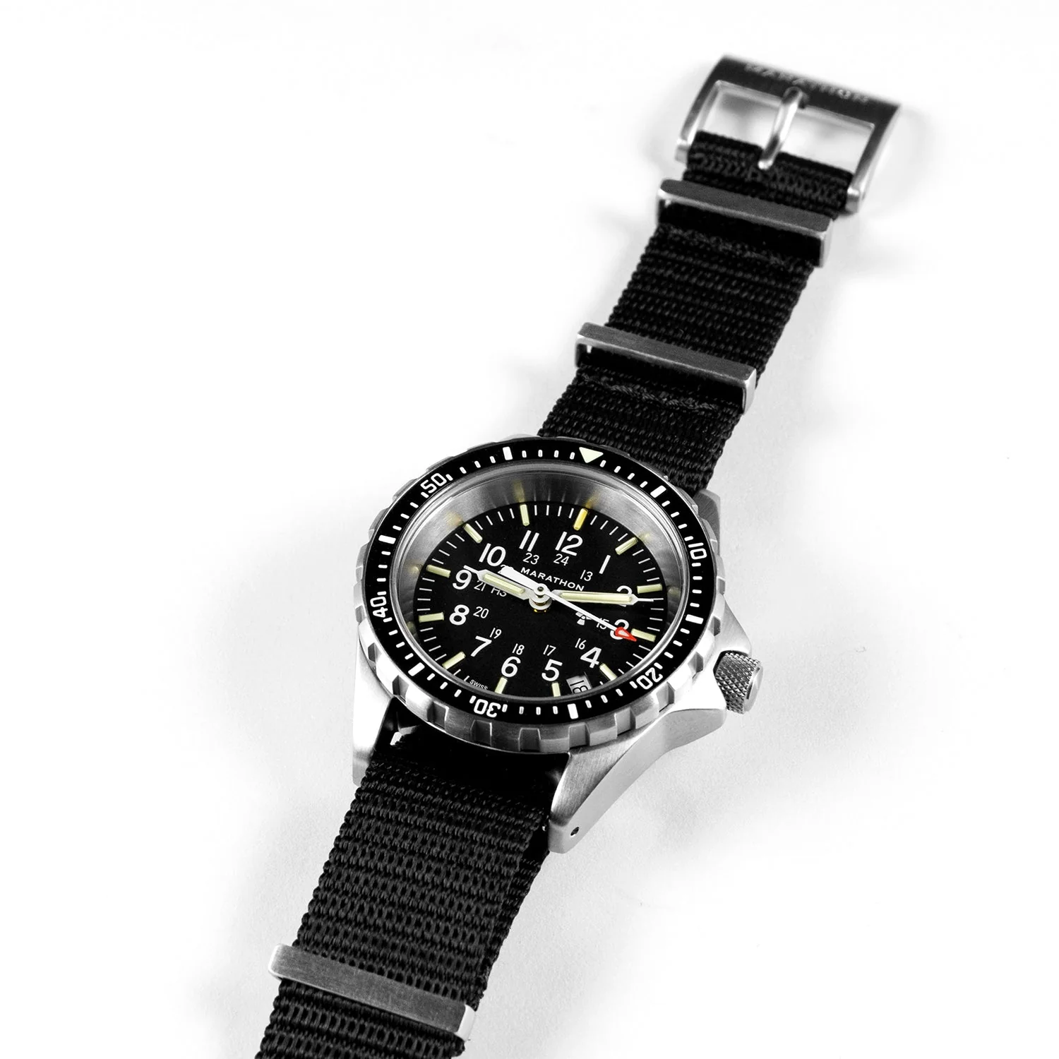 NYLON DEFSTAN STRAP, BLACK, 18MM BLACK/DEFESTAN |  Dial - Image 2