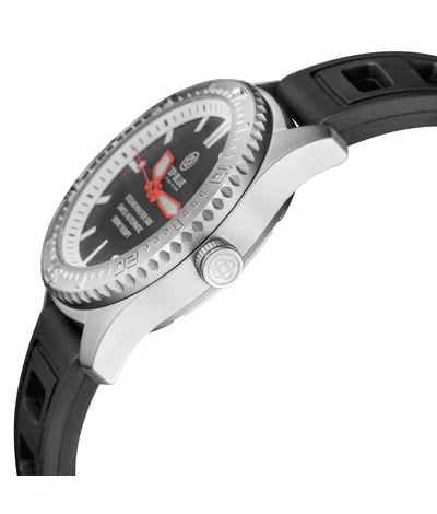 Ocean Master 500 40mm Black / Blue Hands Dial B / Rubber | Black Dial - Image 4