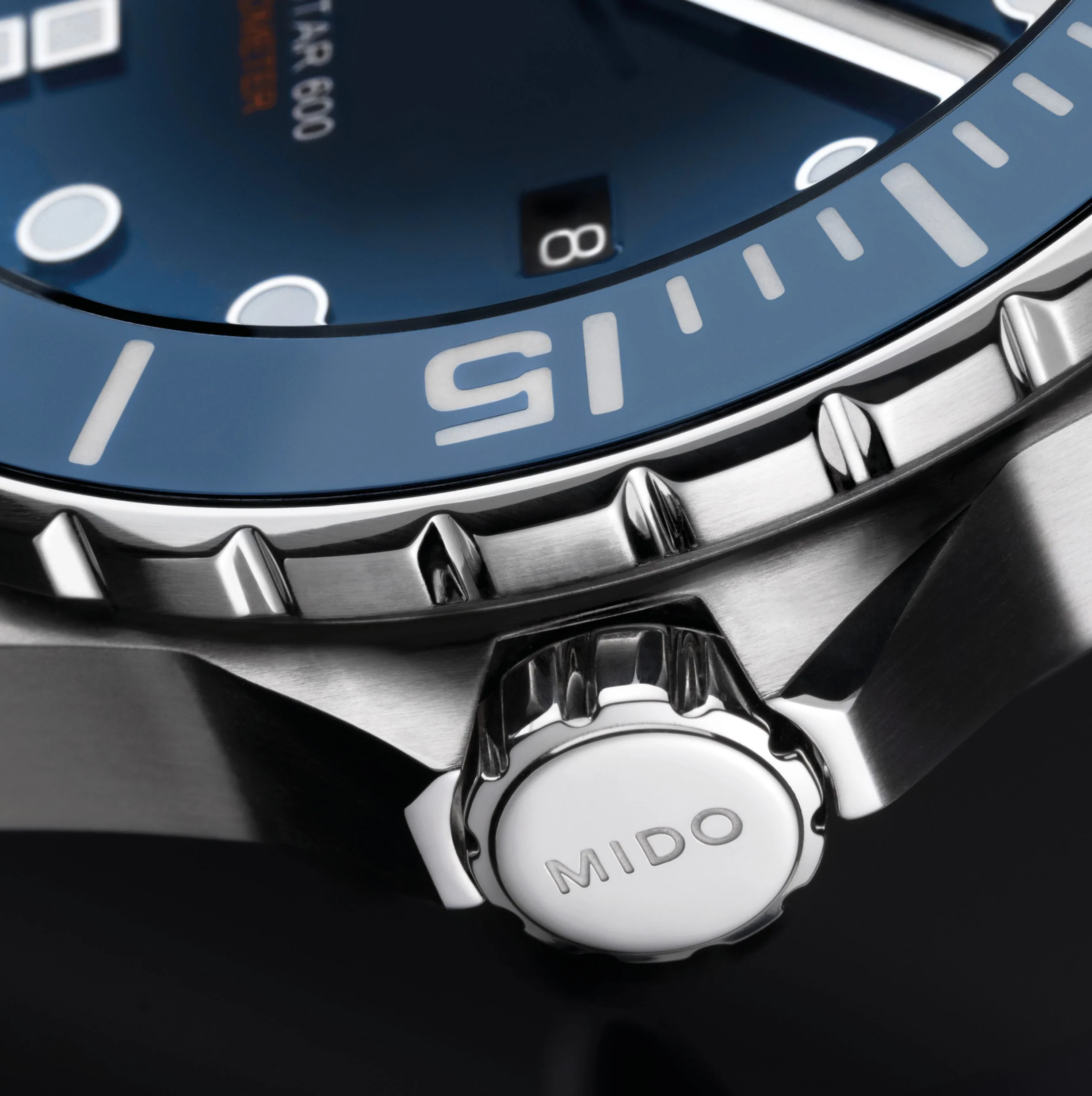 OCEAN STAR 600 CHRONOMETER Silver/SS | Blue Dial - Image 5