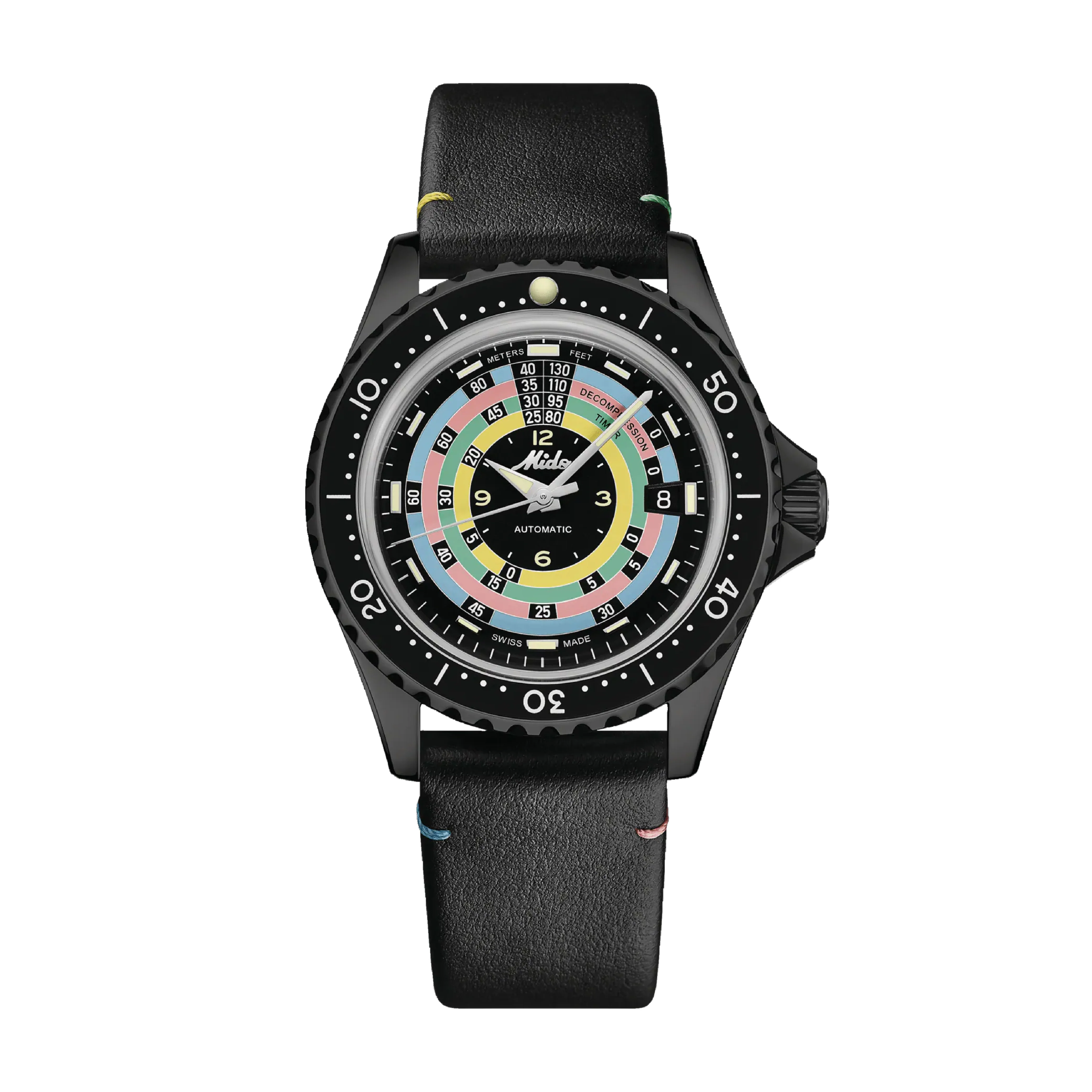 OCEAN STAR DECOMPRESSION WORLDTIMER 1961 Black/SS | Blue Dial - Image 2