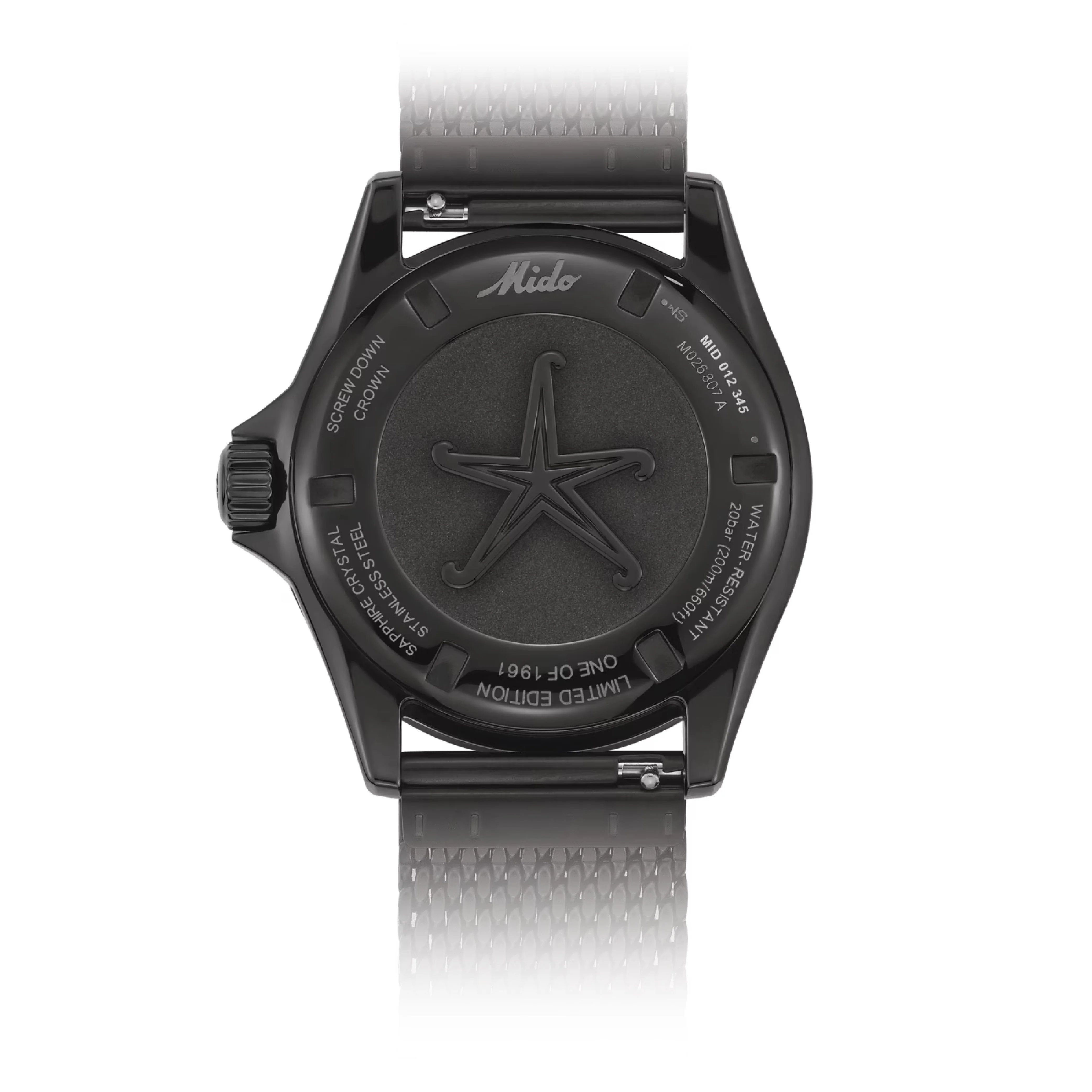 OCEAN STAR DECOMPRESSION WORLDTIMER 1961 Black/SS | Blue Dial - Image 4