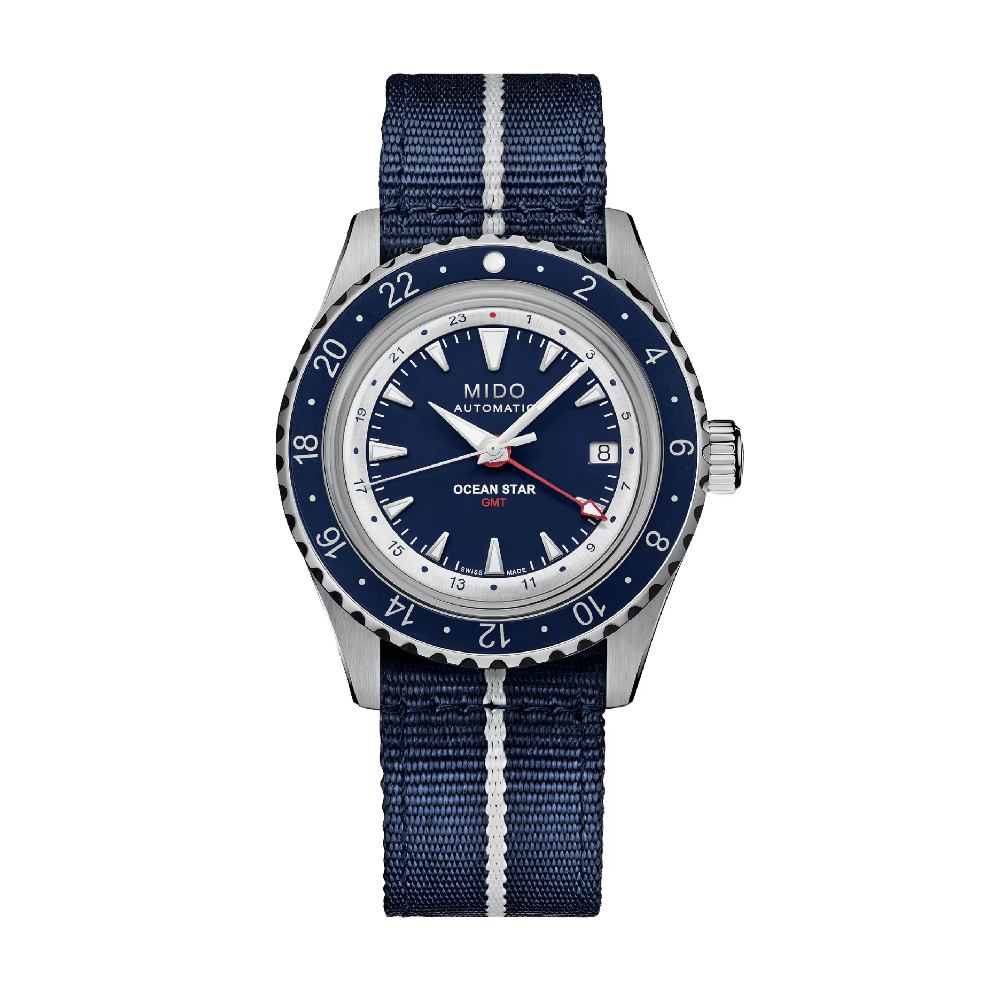 OCEAN STAR  GMT Silver/SS | Blue Dial - Image 2