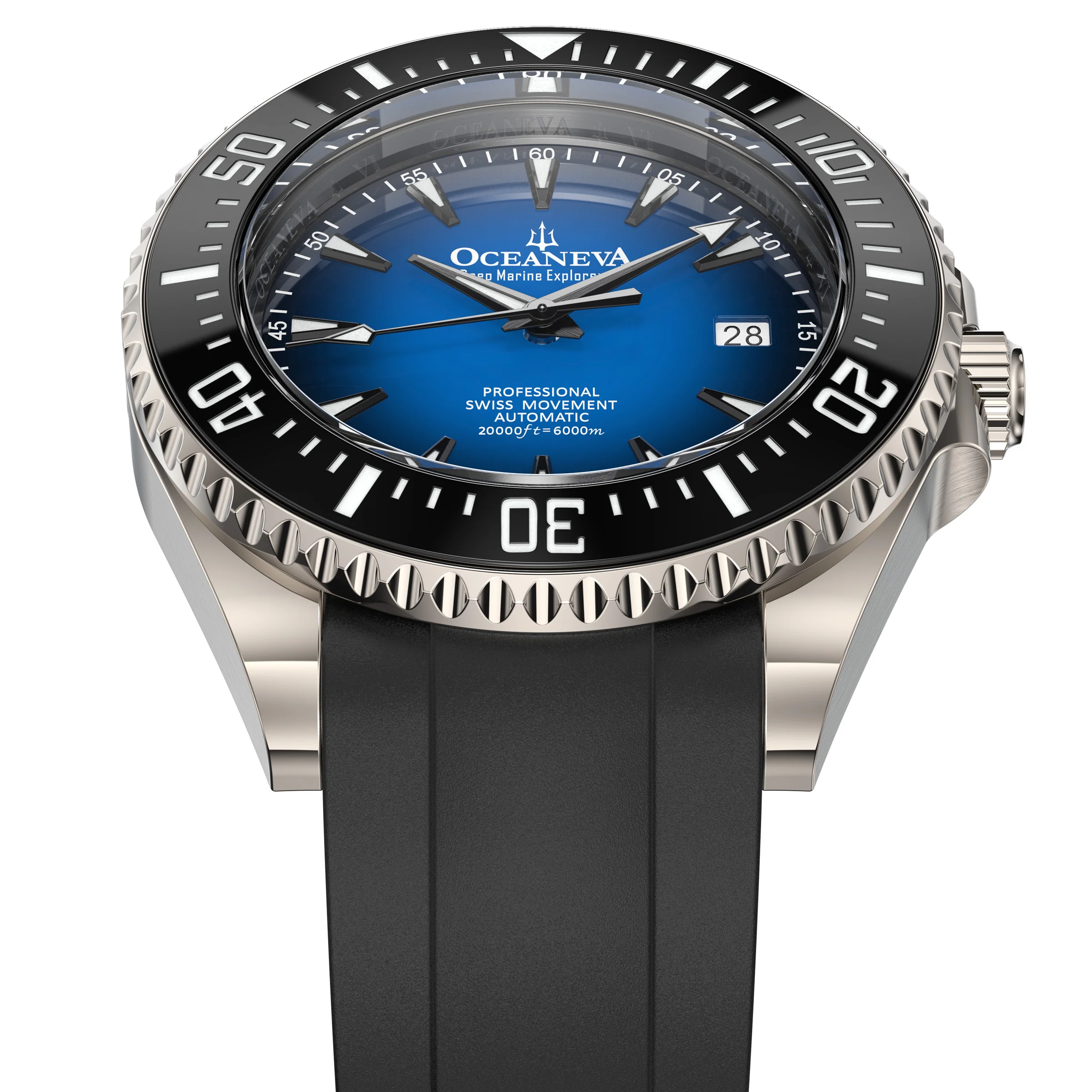 Oceaneva Deep Marine Explorer VI 6000M - Blue Titanium Automatic 6000m/BlueBurst | gradient blue Dial - Image 14