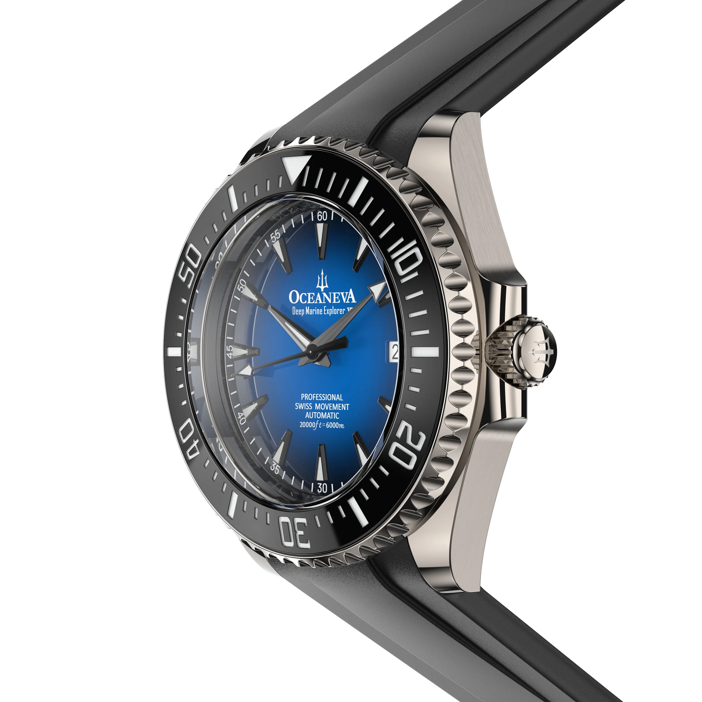 Oceaneva Deep Marine Explorer VI 6000M - Blue Titanium Automatic 6000m/BlueBurst | gradient blue Dial - Image 5