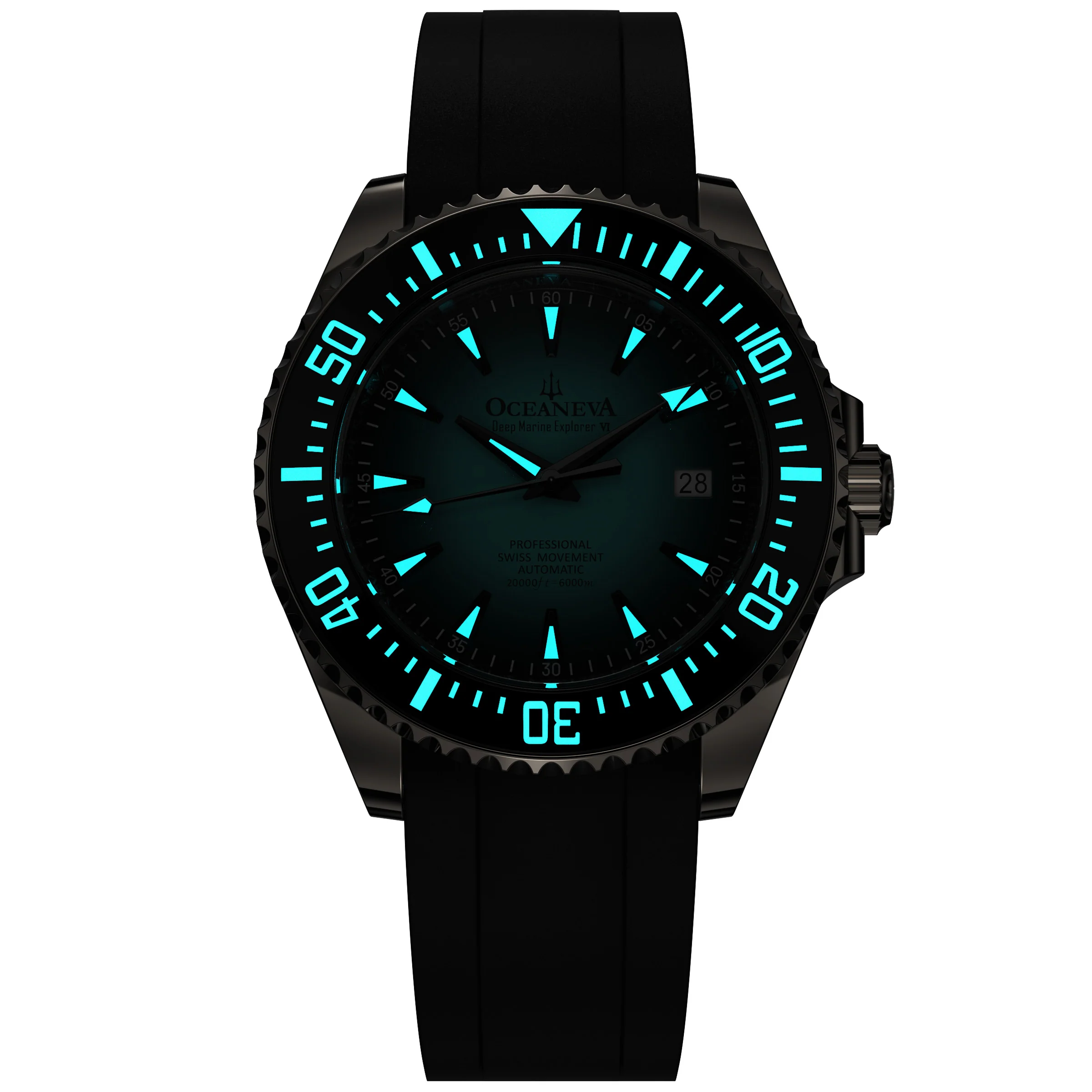 Oceaneva Deep Marine Explorer VI 6000M - Mint Titanium Automatic 6000m/MintBurst | Mint Dial - Image 17