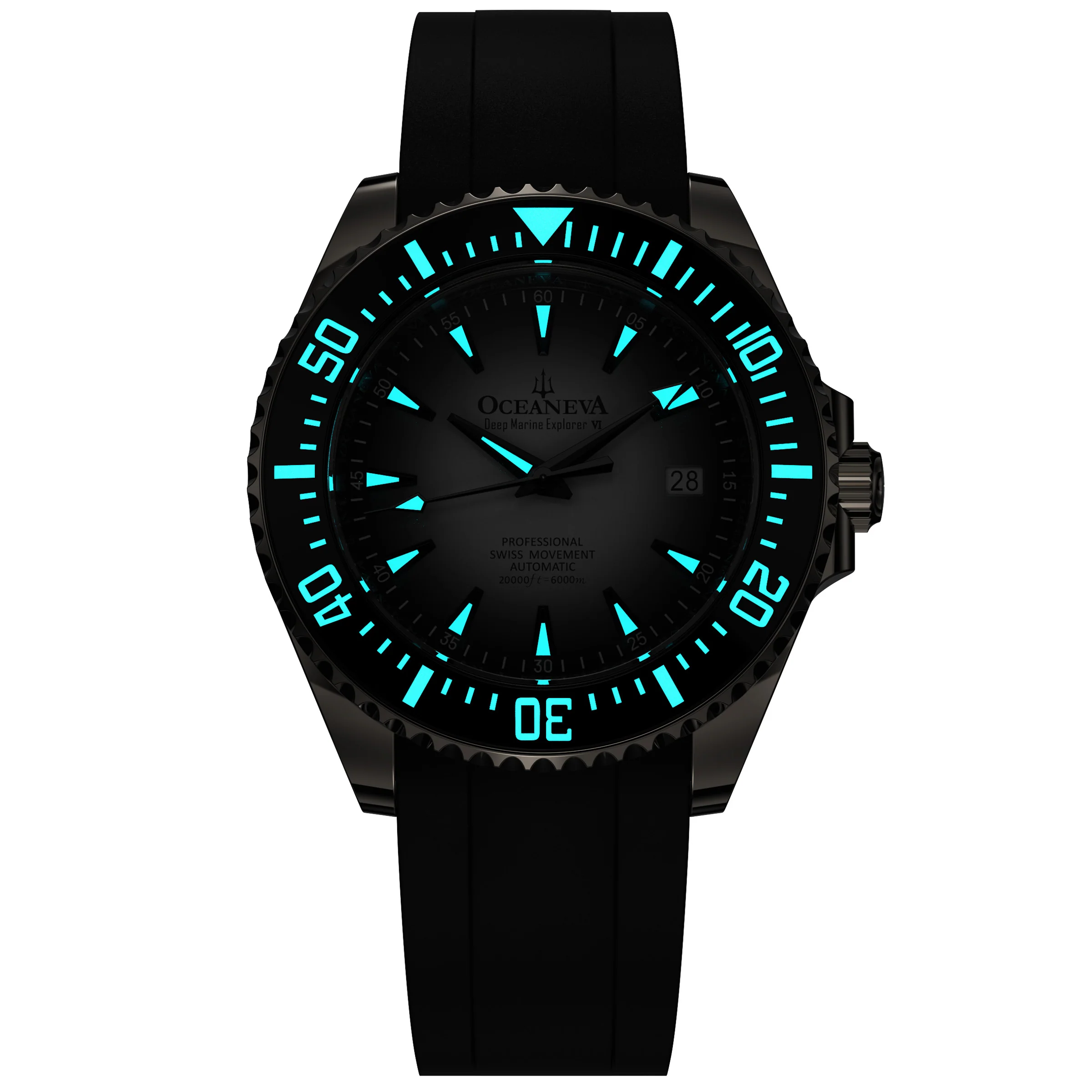 Oceaneva Deep Marine Explorer VI 6000M - White Titanium Automatic 6000m/WhiteBurst | White Dial - Image 16