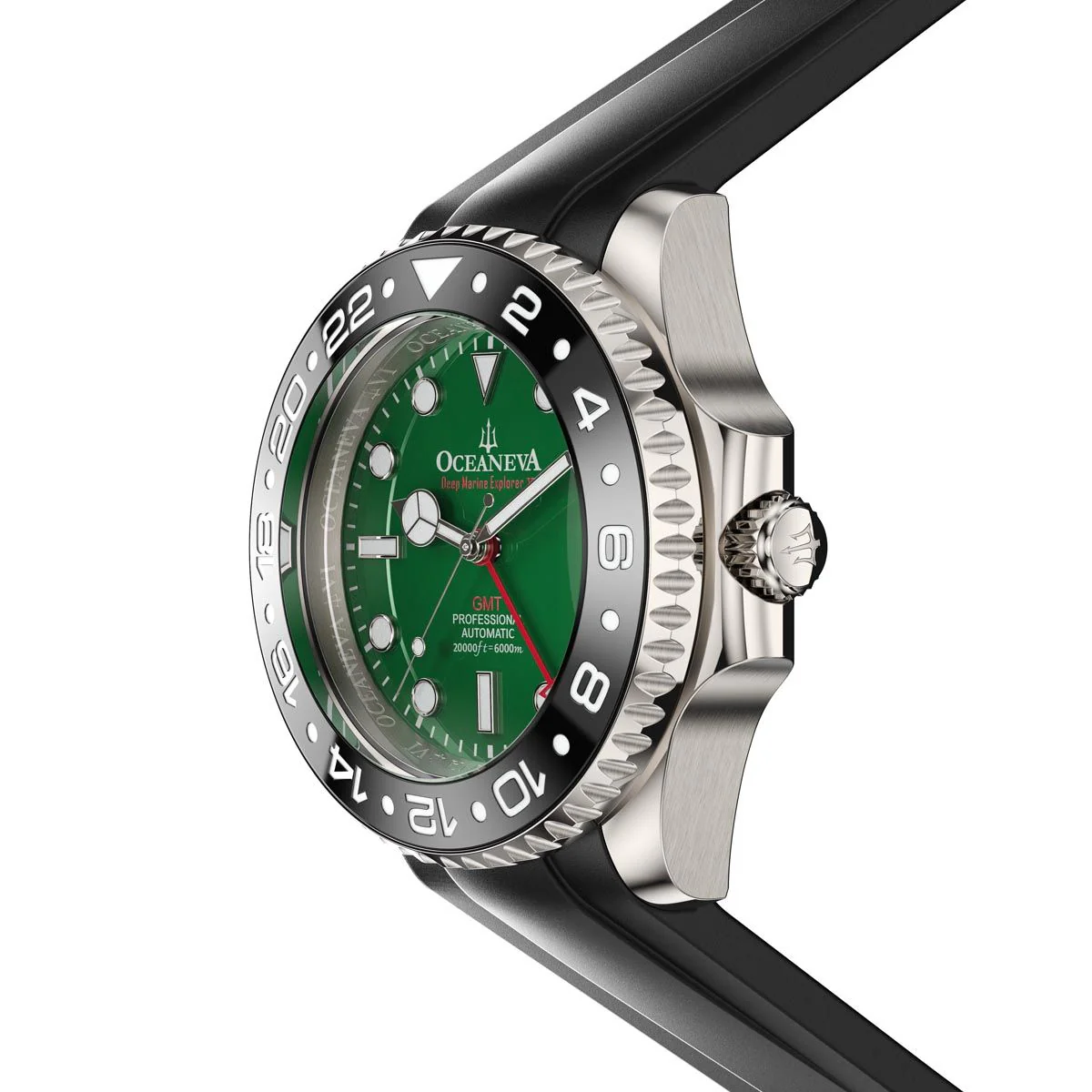 Oceaneva Deep Marine Explorer VI Grade 5 Titanium Automatic Green Dial Watch Green/Black | Green Dial - Image 10