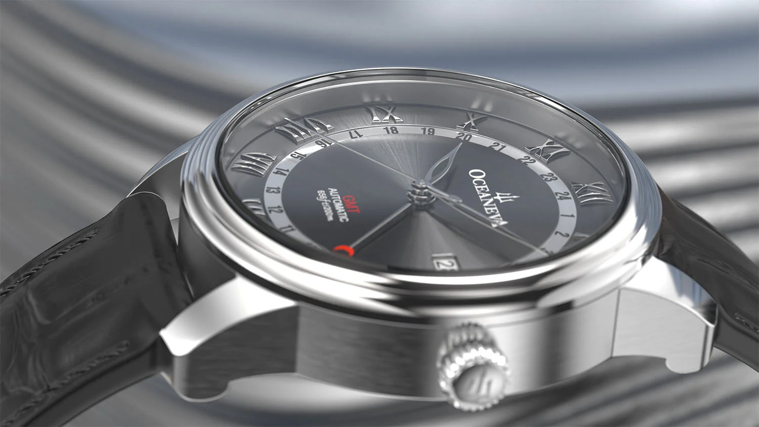 OceanTrek Automatic GMT 200M – Grey Dial - Image 6