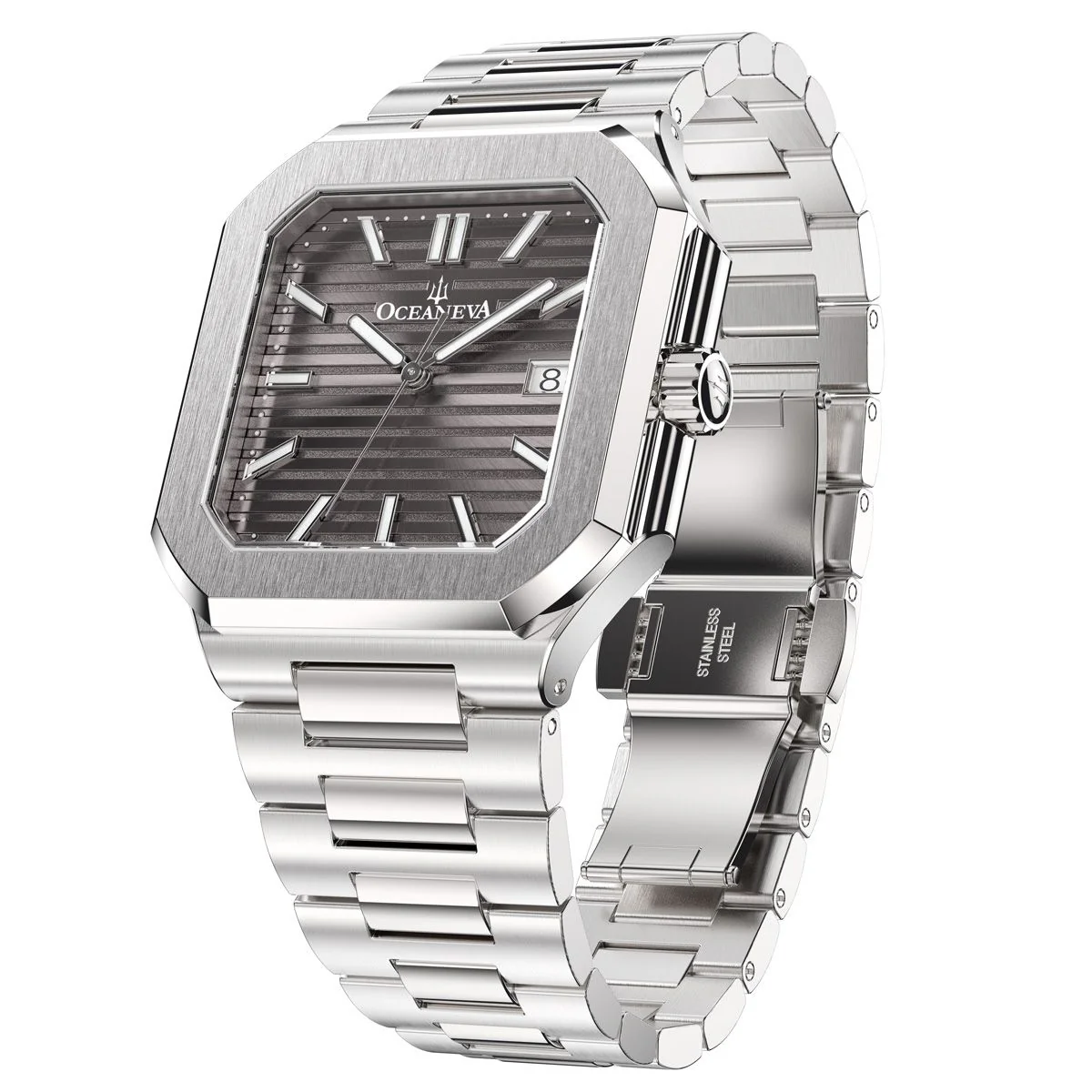 Tenuis Ultra-Thin Swiss Movement Automatic Grey Bezel  Dark Grey Dial - Image 3