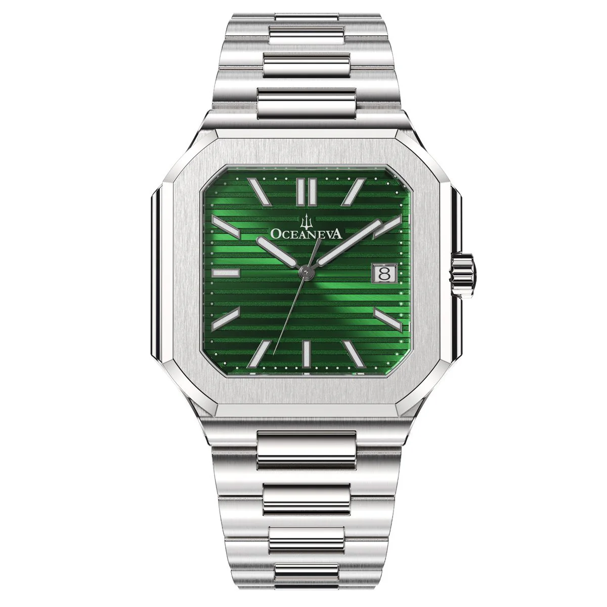 Tenuis Ultra-Thin Automatic Watch – Green/Silver