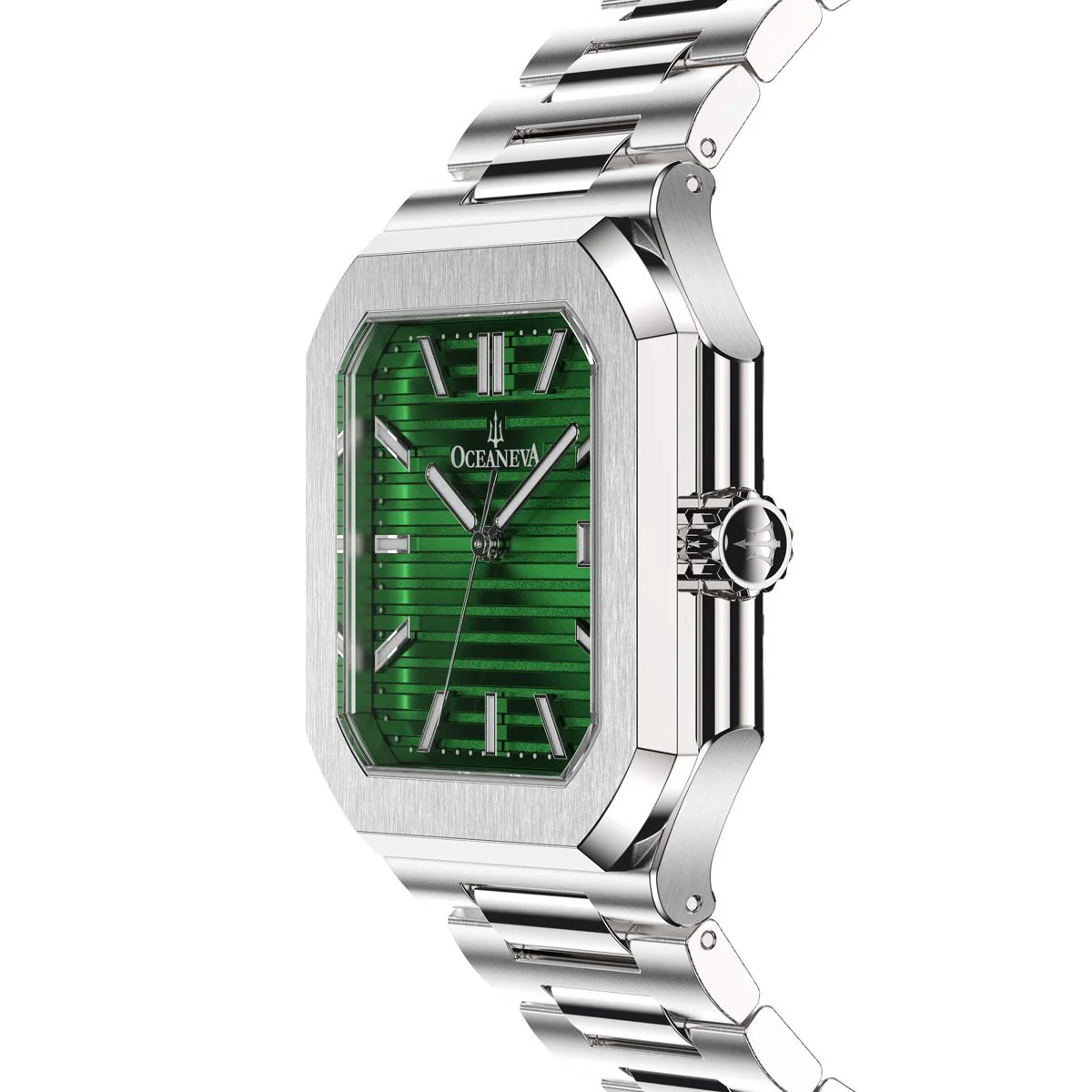 Tenuis Ultra-Thin Automatic Watch – Green/Silver - Image 2