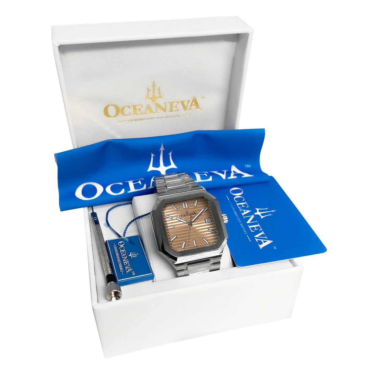 Tenuis Automatic Silver Bezel|Salmon Dial Watch - Image 11