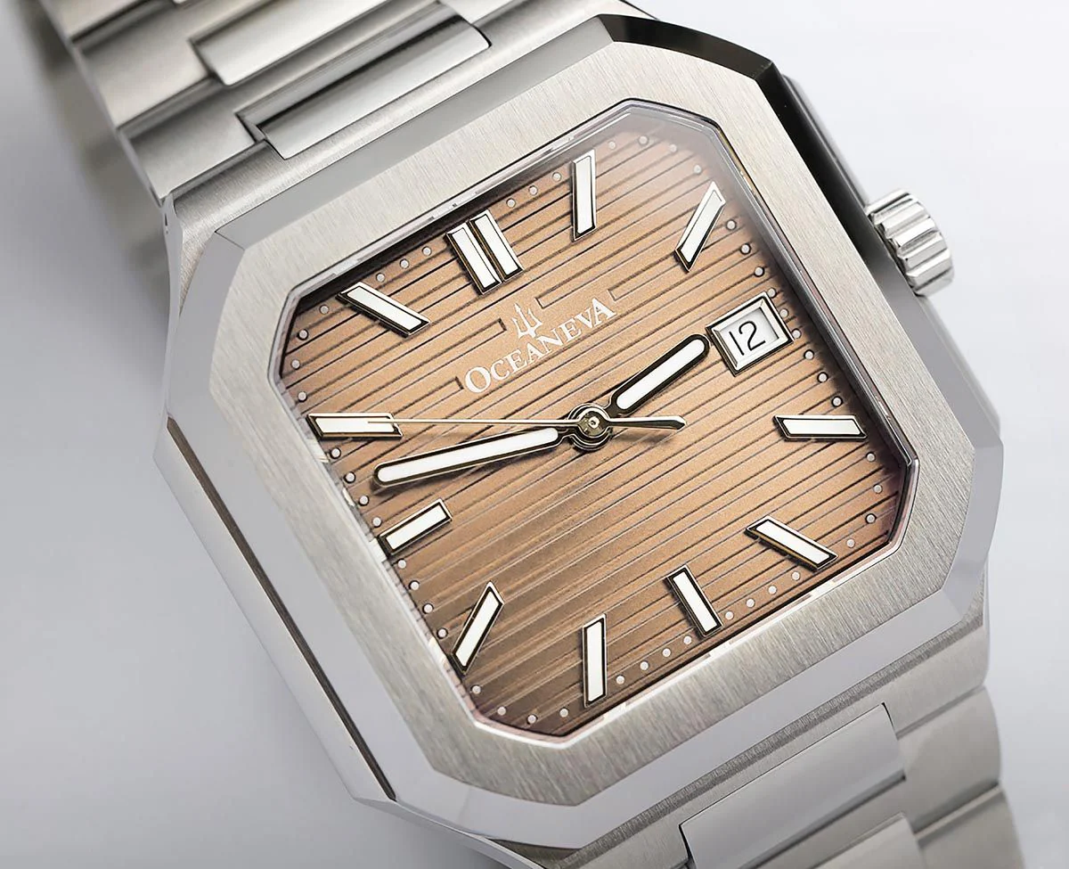 Tenuis Automatic Silver Bezel|Salmon Dial Watch - Image 8