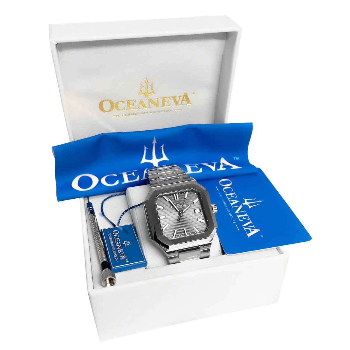 Tenuis Ultra-Thin Swiss Movement Automatic Watch Silver Bezel| Silver, sunray Dial - Image 7