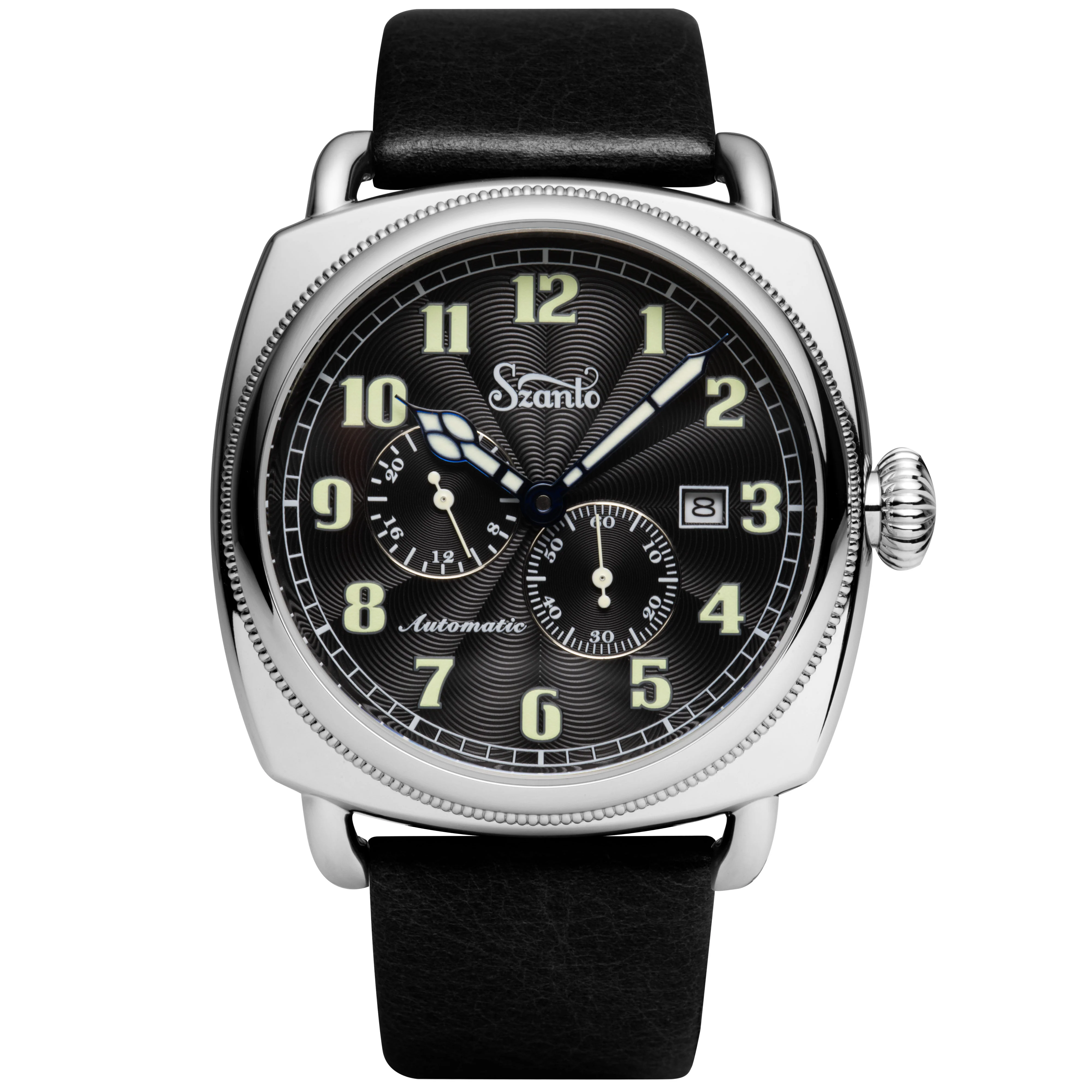 Officer's Coin Automatic Steel/Black/Black | Black Dial
